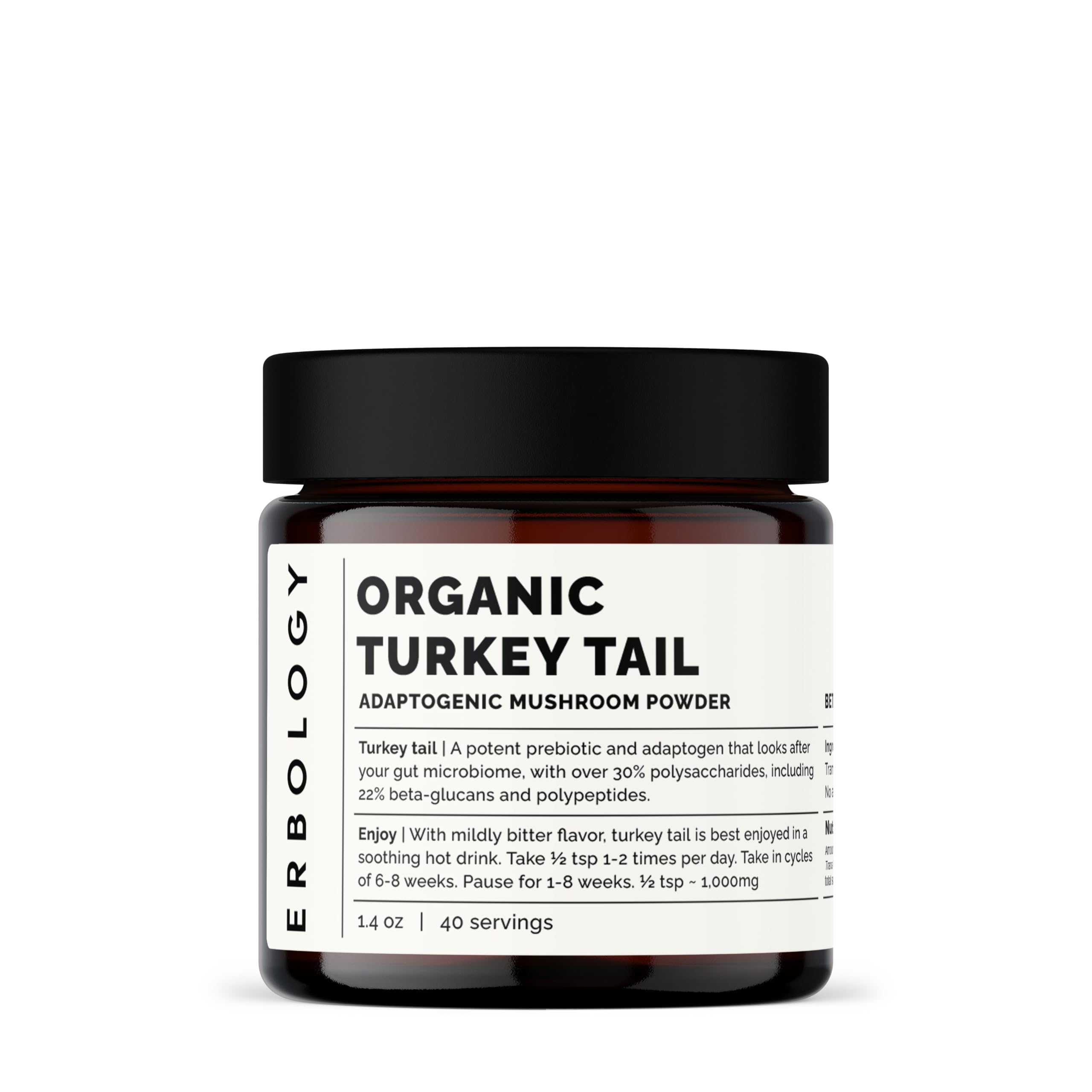 Erbology Organic Reishi Mushroom Powder 50 Servings - 21% Beta-glucans - Immunity Support - Ganoderma Lucidum - Small Batch - Sustainably Grown in Europe - Vegan - Non-GMO - No Added Fillers — Amazon image 12