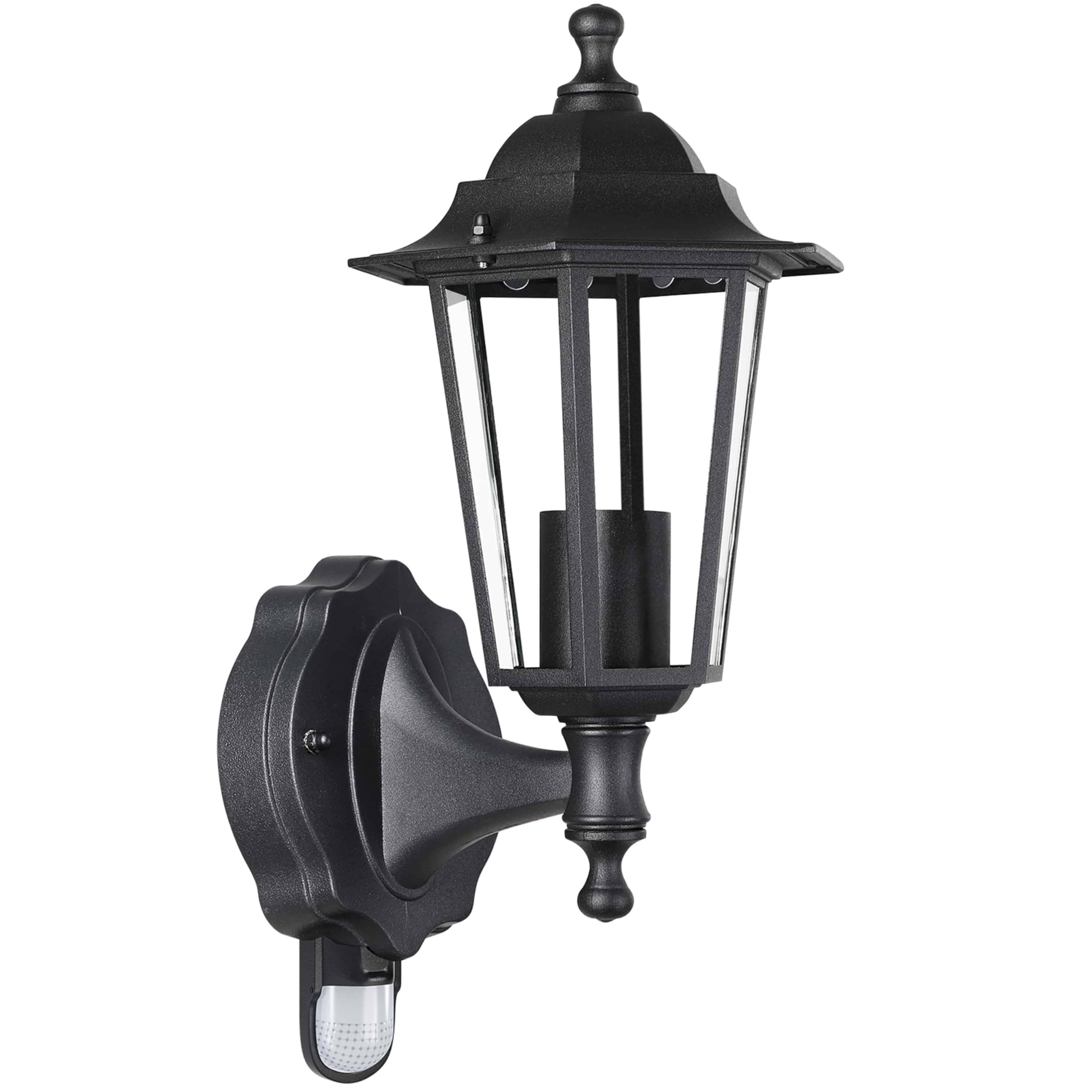 Monzana® Außenleuchte mit Bewegungsmelder Anthrazit Wetterfest IP44 E27 Laterne Wand Garten Leuchte Lampe Beleuchtung
