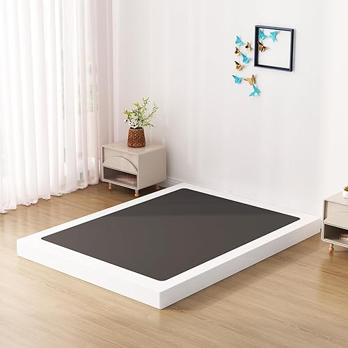 Miniatura 28 de Base de cama individual de 2 pulgadas, base de colchón de metal de perfil bajo de 2 pulgadas, 2000 libras, capacidad máxima de peso, sin ruido,