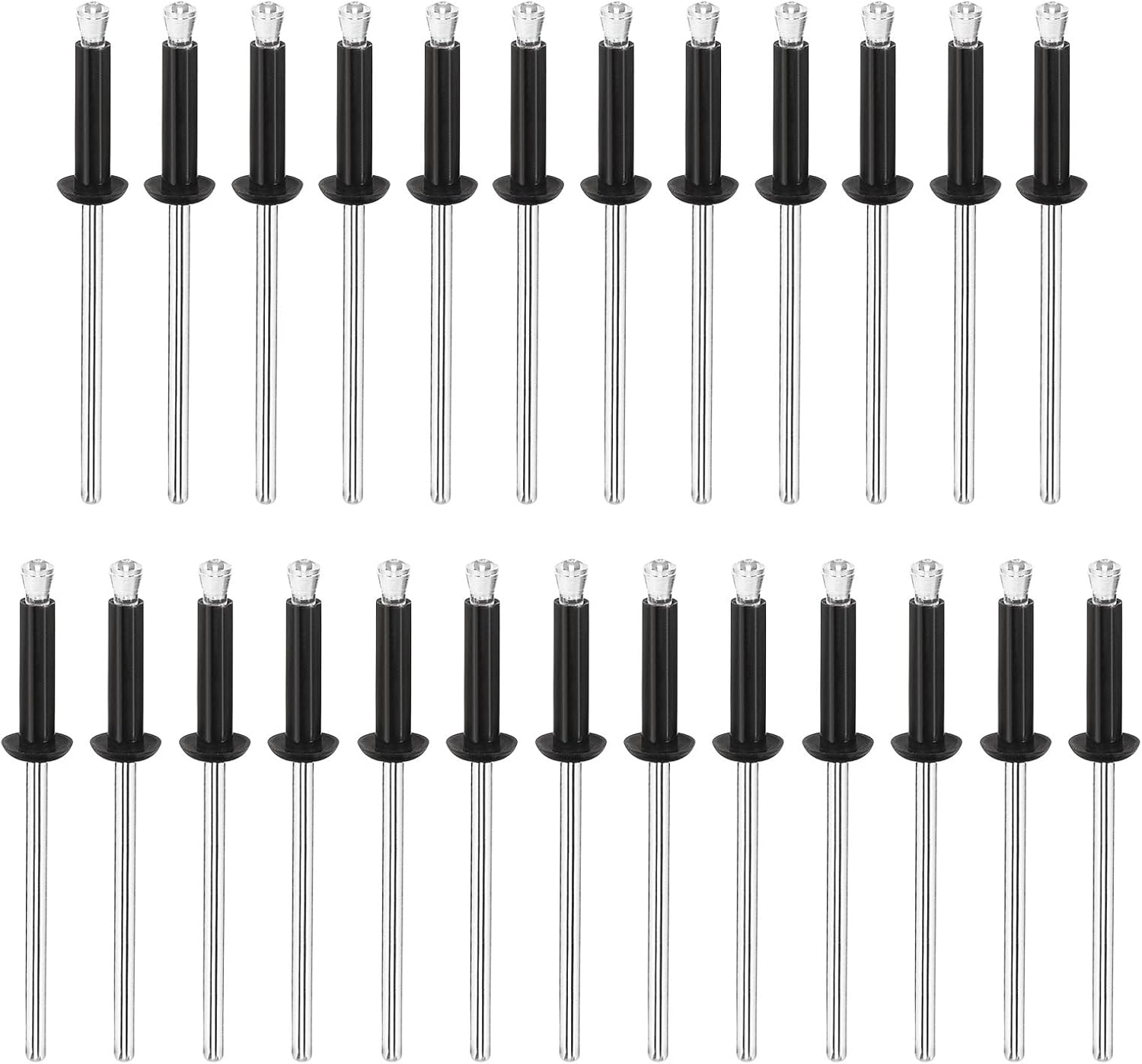 Amazon.com: uxcell Nylon Blind Rivets, 1/8" x 1/2" (3.2mm x 12.7mm ...