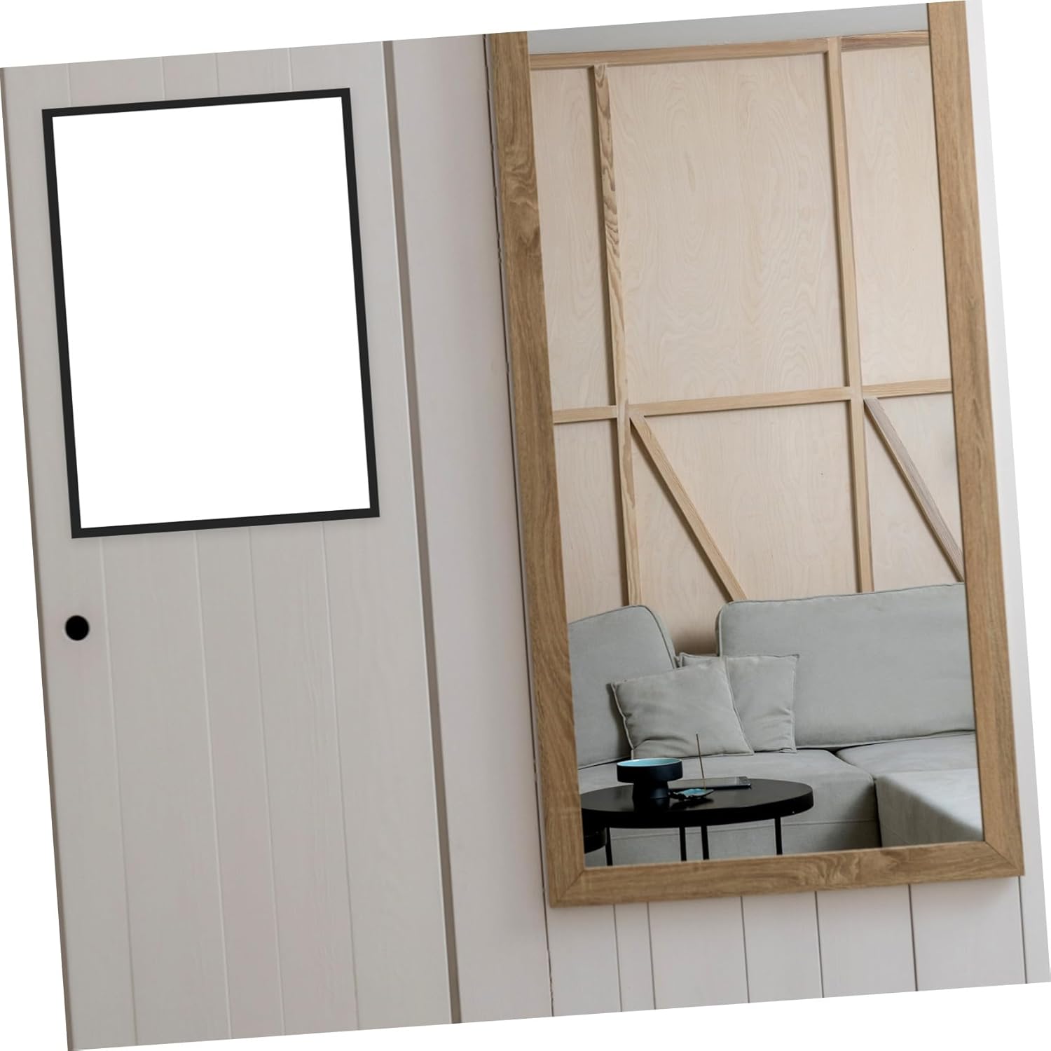 Lurrose 4Pcs Self-adhesive Magnetic Picture Frames Black for Diamond Drawing Paintings Certificates Home and Office Display