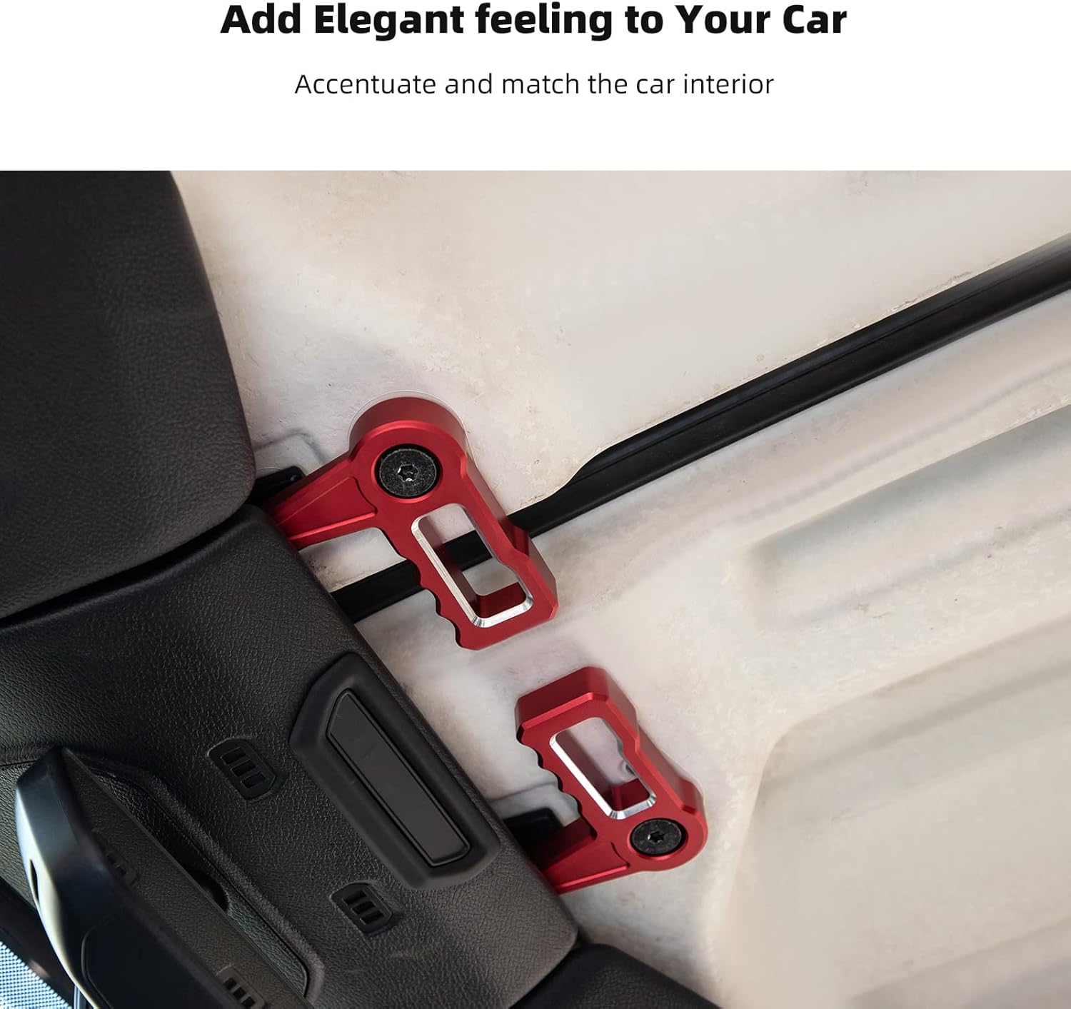 Linskip Freedom Panel Latch Compatible with Jeep Wrangler JL & Gladiator JT 2018 2019 2020 2021 2022 2023 2024, Hard top Removal Switch Handles, Interior Accessories(Red)