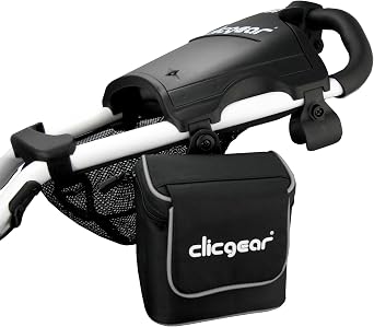 Clicgear Golf Trolley Accessory Bag, Black/White, 6 x 3.5