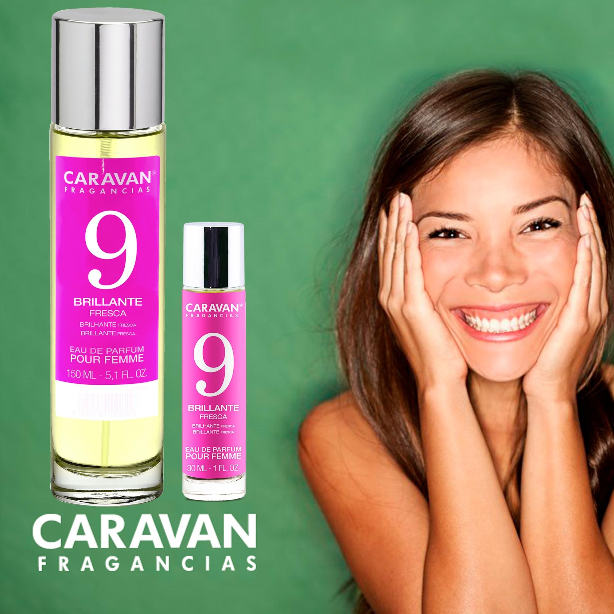 Set de 6x 150ml Caravan perfume de mujer Nº9