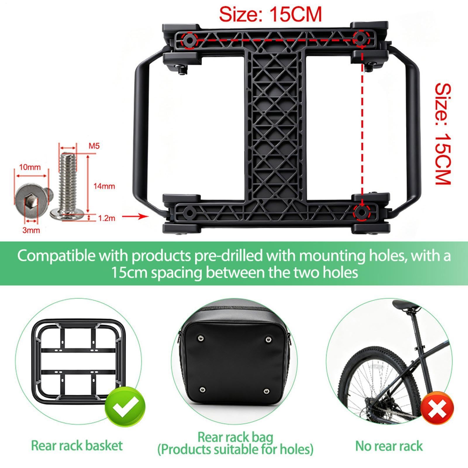 Support De Conversion pour Boucle De Sacoche À Vélo Montage À Libération