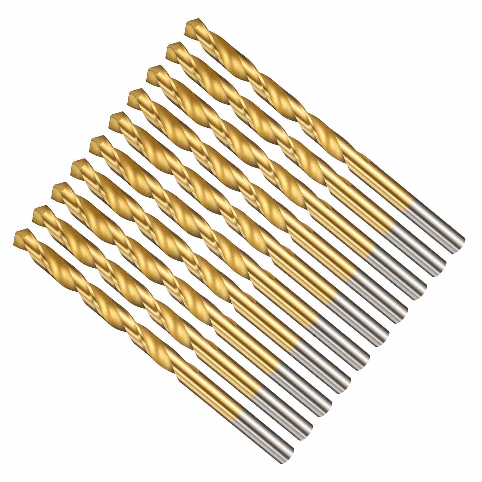 CoCud 5.2mm Drill Bit, 13/64" Cutting Diameter, 4241 HSS TiN Coated 118° Cutting Angle Versatile Jobber Bits