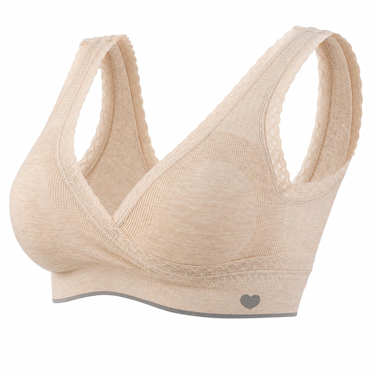 Women's Nursing Maternity Bras – Pregnancy Crossover Cotton Lace Trim Super Soft Nursing Bra & Maternity Bralette – Comfortable Breastfeeding Bra for New Moms-image-47