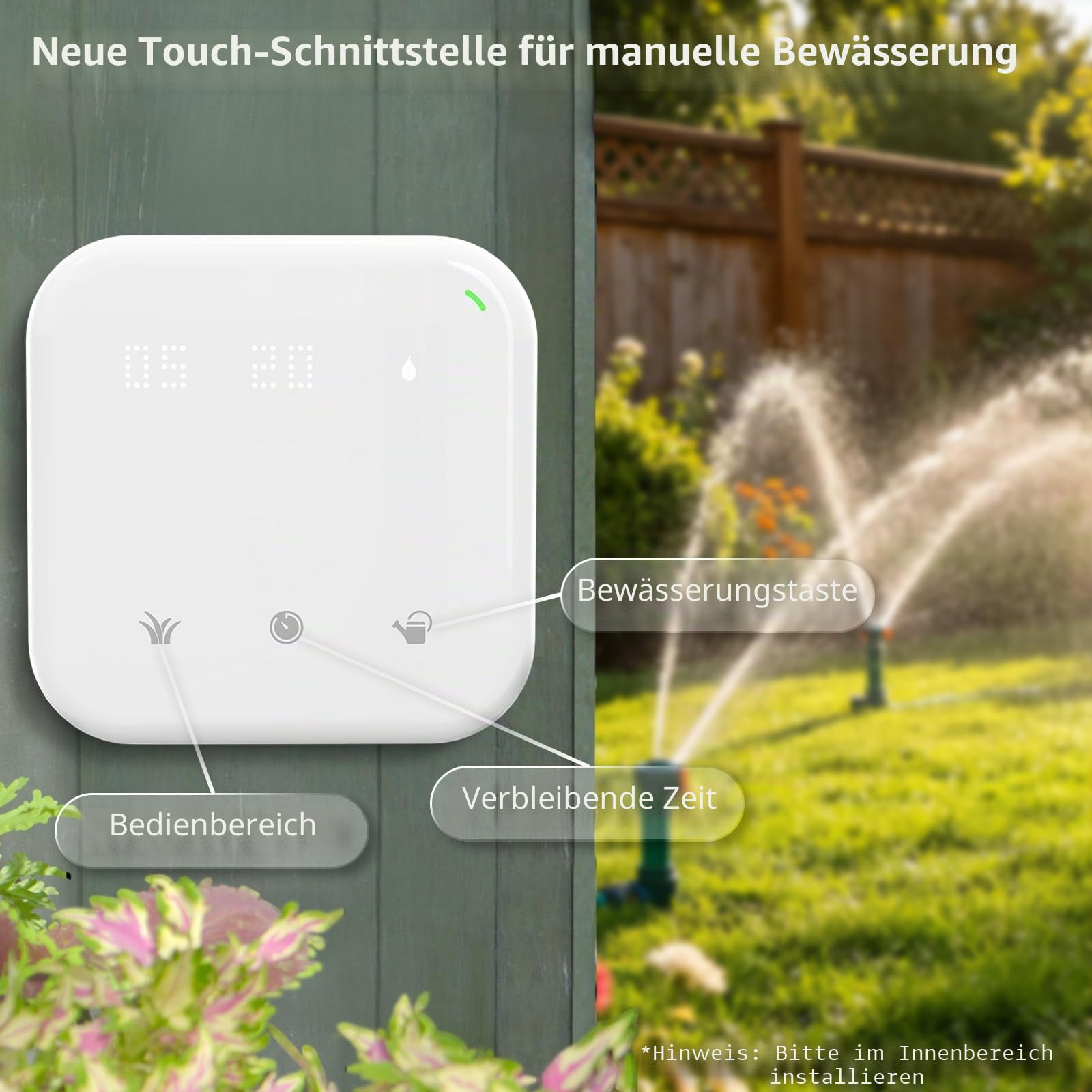 Netro Spark Smart Sprinkler-Controller, WiFi, wetterbewusst, Fernzugriff (8 Zonen)