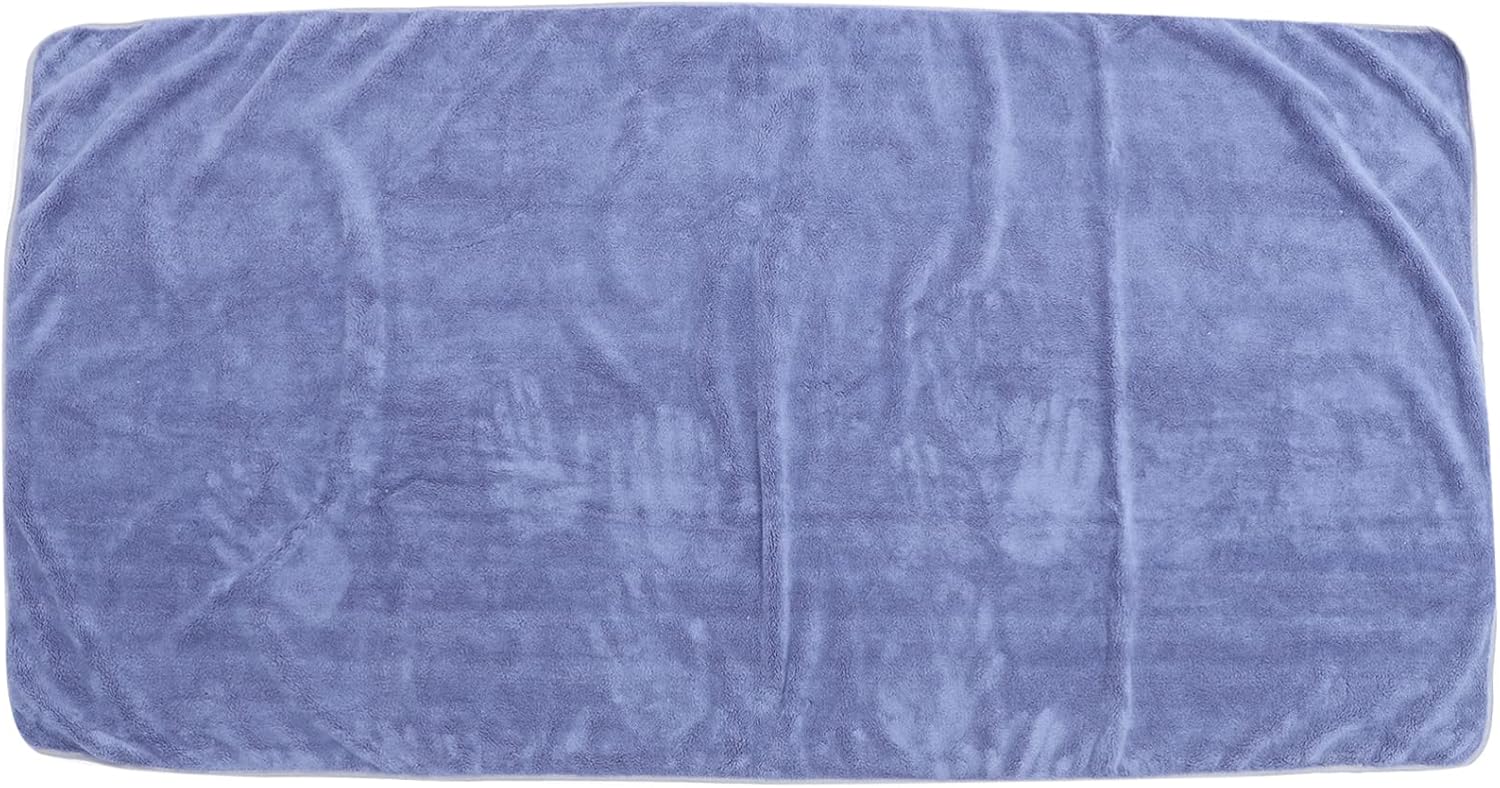 Zerodeko Extra Large Coral Fleece Bath Towel Highly Absorbent Quick Dry Skin-Friendly Design for Home and Pool Use Fog