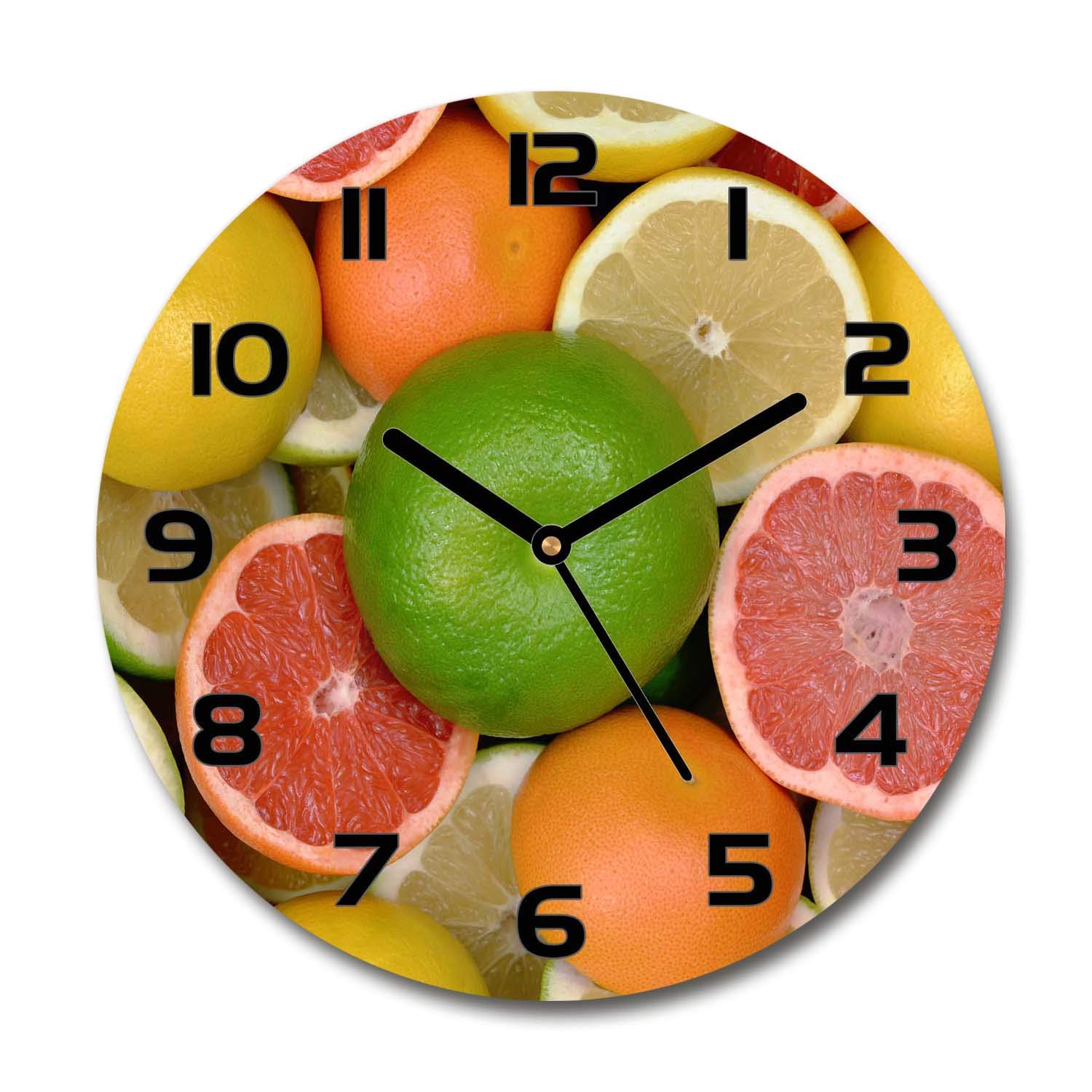 Horloge en Verre Sans Tic-Tac Tulup 60x60cm Finition Sécurité Contre le Bruit