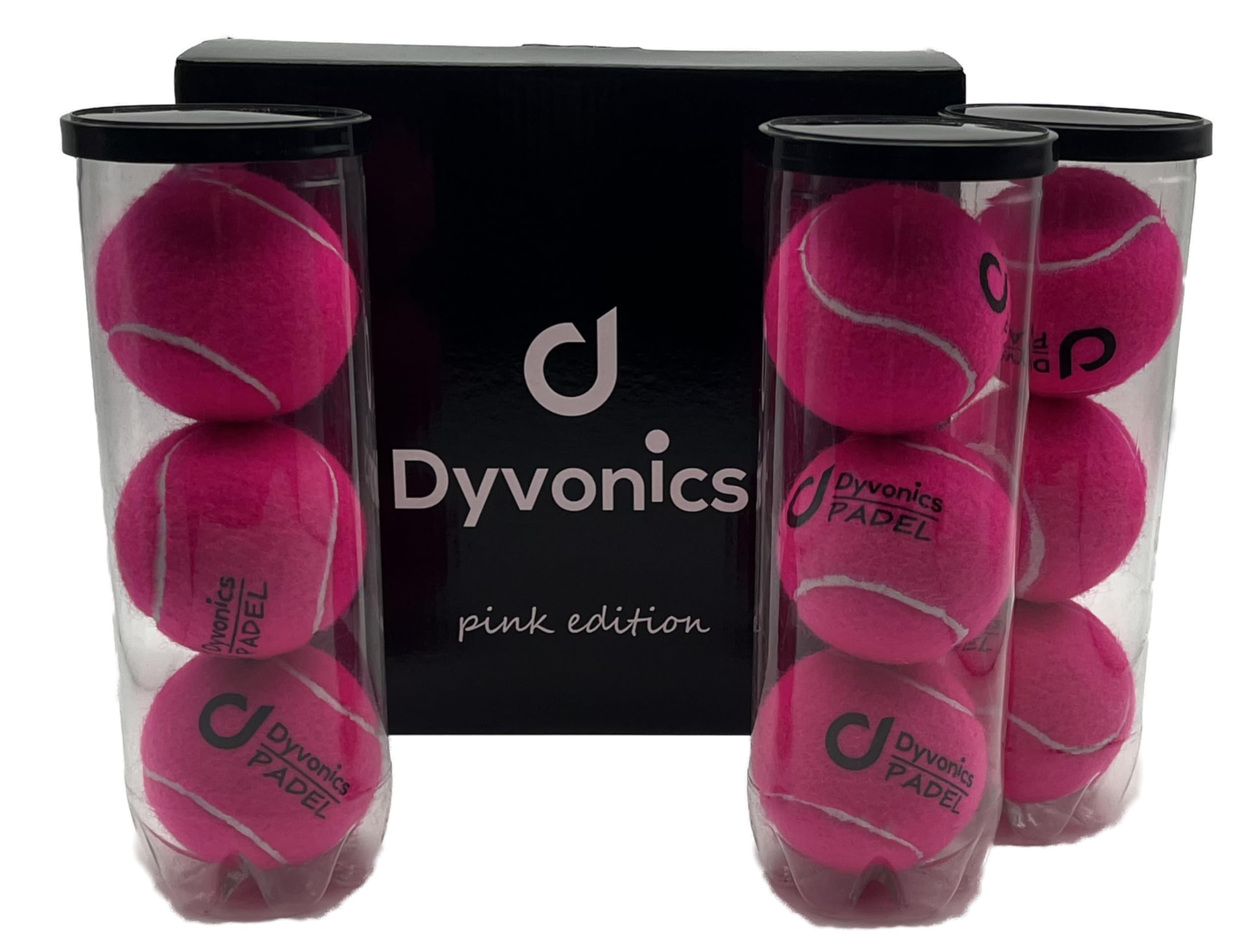 Dyvonics Padelbälle N1 Pink – 9 Bälle (3 Dosen à 3 Bälle), druckverpackt