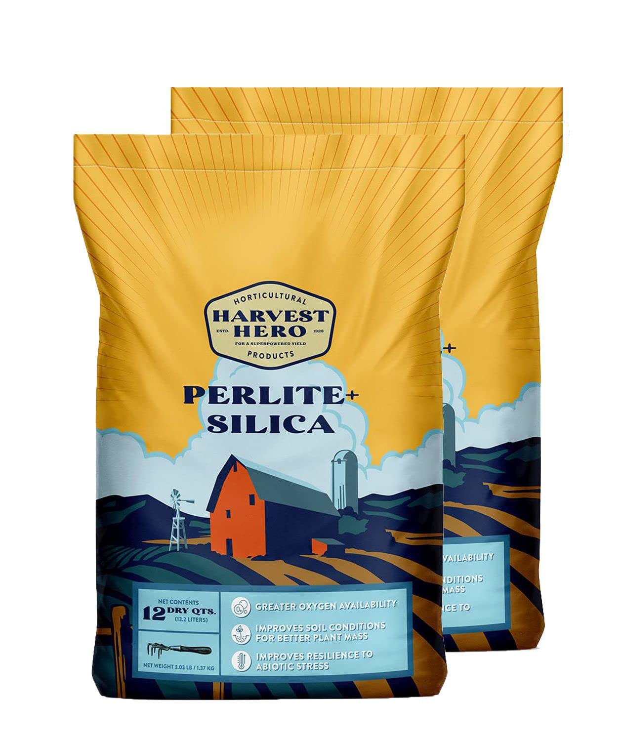 Perlite+ Silica, Superior Soil Amendment That Promotes Enhanced Plant Growth. Ideal for Potting Soil, Transplanting, and Hydroponic Systems, OMRI Listed, 100% Organic (24 QT)