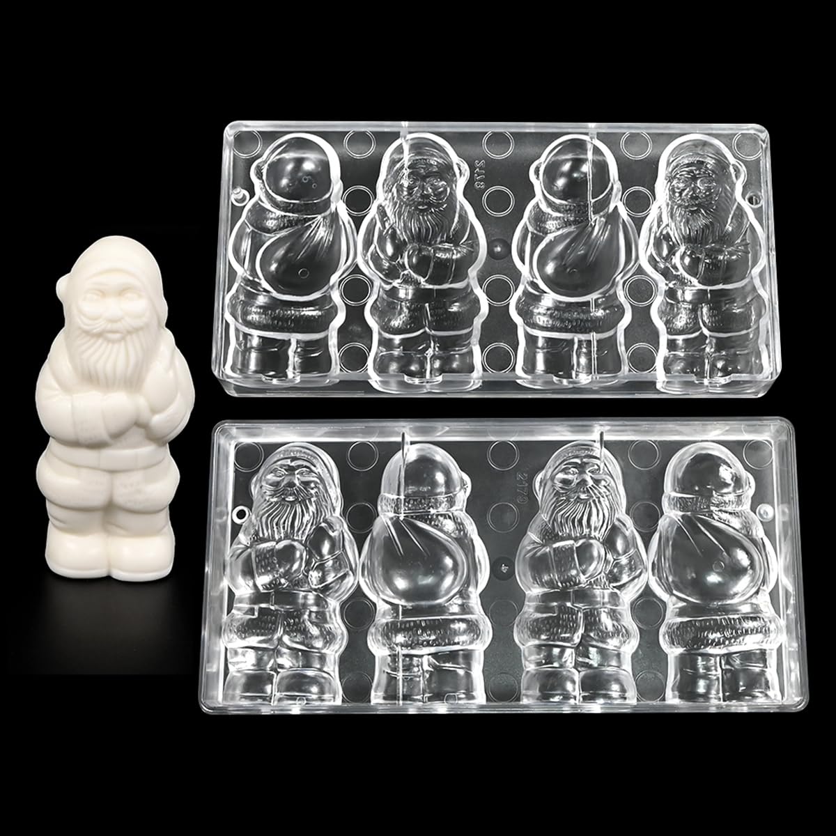 TUKE Molde de policarbonato para chocolate de alta calidad para hacer chocolate, moldes para hornear, reutilizable, antiadherente, alternativa de silicona de grado alimenticio, ideal para uso
