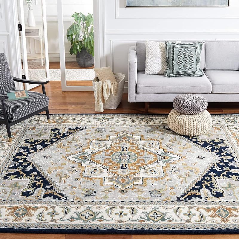 Hand Tufted New Zeland Wool Area Rug 3x5 Feet, Luxury Carpet for Living Room & Bedroom-image-23