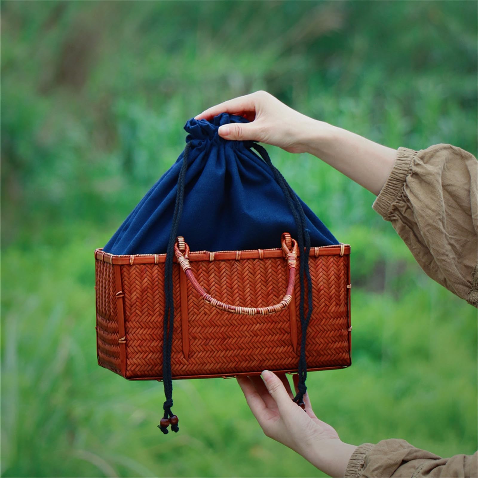 ヴィンテージ 竹かご 籠 カゴ かごバッグ 大きめ 大容量 バッグ