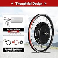 Vista 6 de Electric Bicycle Motor Kit, 48V 1000W/ 36V 250W/350W Bike Motor Kit Front/Rear Wheel E-Bike Conversion Kit Electric Bike Conversion Kit for 26"/20