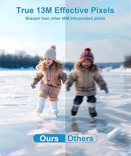 Miniatura 2 de Cámara digital 4K, cámara VITALUXE FHD para niños, enfoque automático real de 13MP 16x zoom, pantalla LCD de 2.83 pulgadas, cámara compacta pequeña