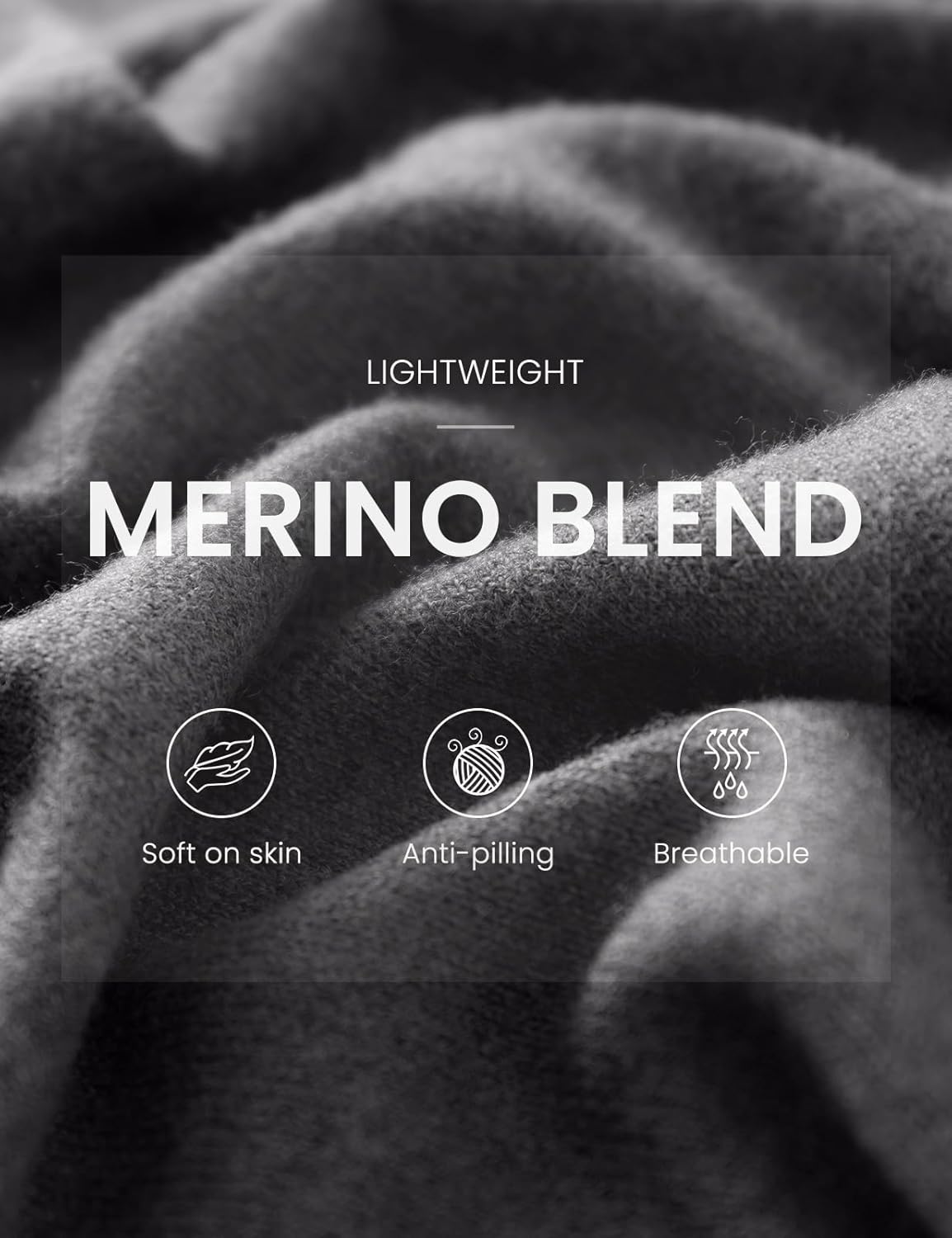 Women's Merino Wool Blend Cardigan 2025 Fall Winter Casual Zipper Sweatshirt Long Sleeve Ribbed Knit Hooded Cardigan - Image 4