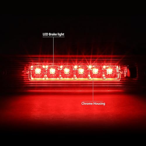 Miniatura 7 de DNA MOTORING 3BL-JLIR08-LED-RD - Luz de freno LED de tercera cola con lente roja compatible con Jeep Liberty 08-12