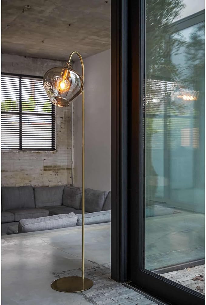 Light & Living Light & Living Vloerlamp rakel - Brons - 45x28x160cm - Andere - Glas - Vloerlamp Woonkamer & Slaapkamer - Vloerlamp Modern photo 3