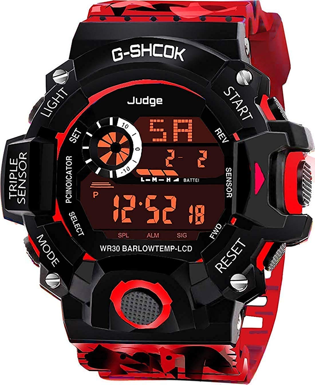 SELLORIA Digital Boys Watch (Camaflouge Dial & Strap) (B08WL1LF3R) Amazon Price History, Amazon Price Tracker