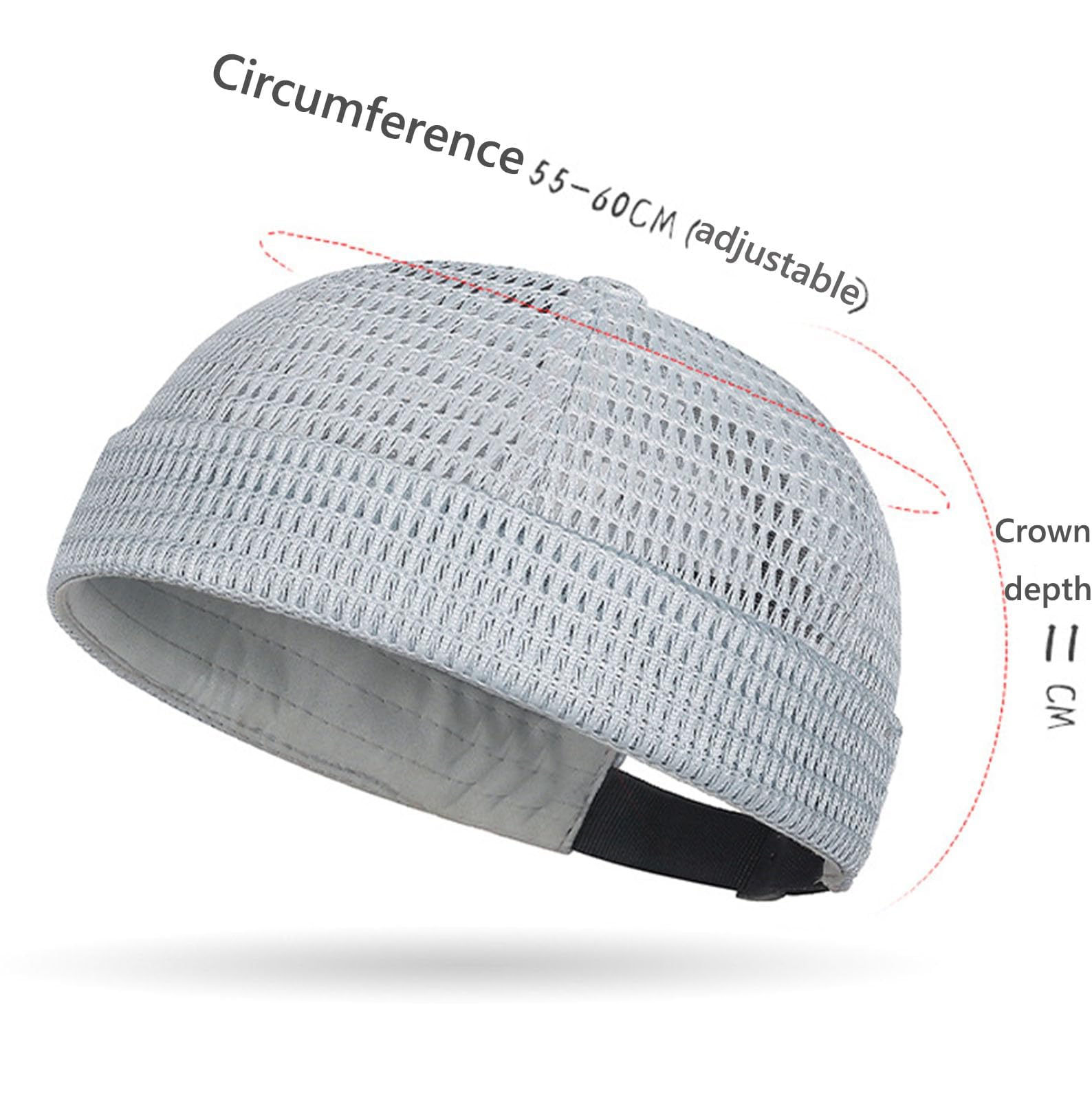 Tyiiplus Men’s Breathable Brimless Docker Hat – Lightweight Summer Mesh Skull Cap for Outdoor, Fishing, Hiking, Travel — view 3