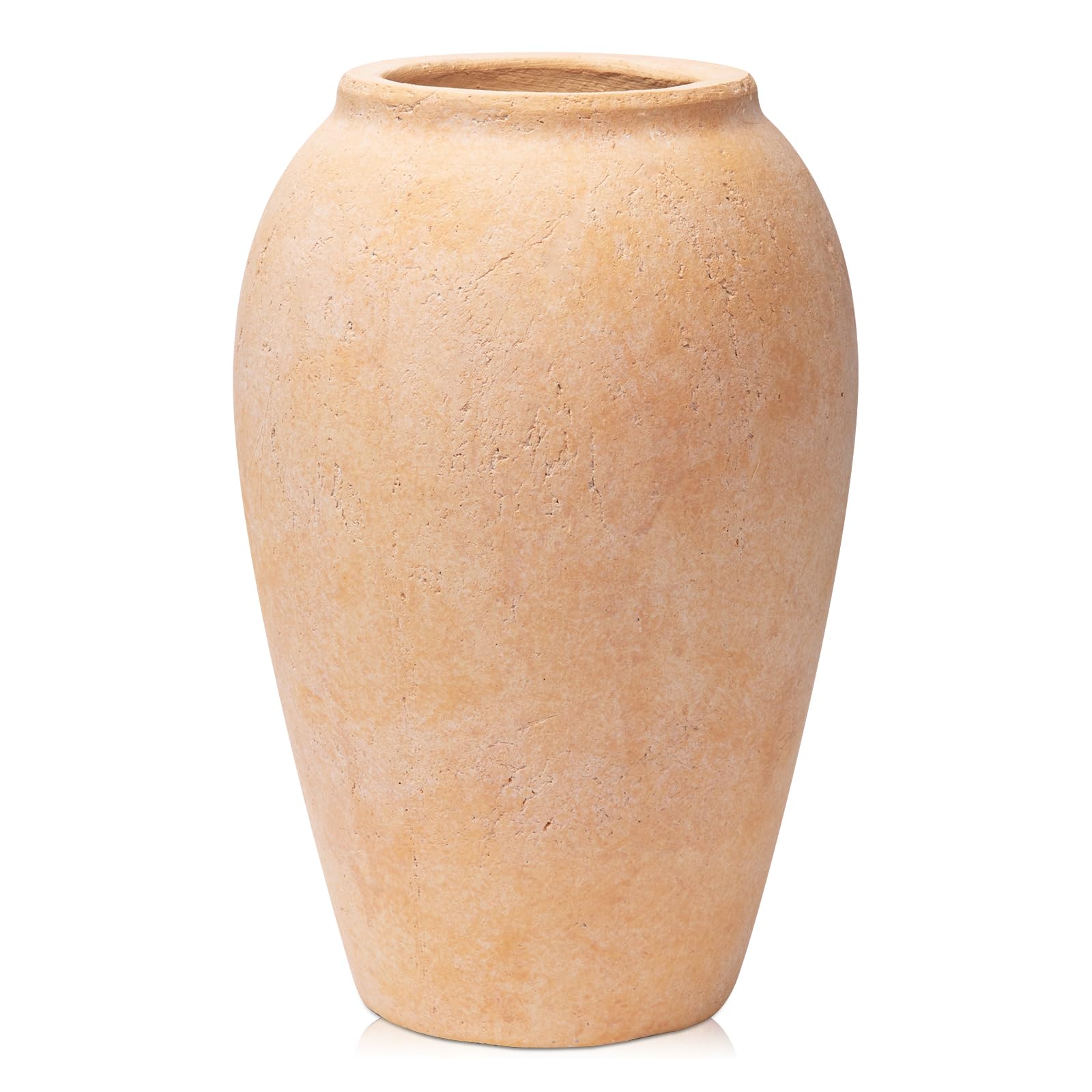 Oairse Handmade Flower Vase 25CM Tall Terracotta Vases