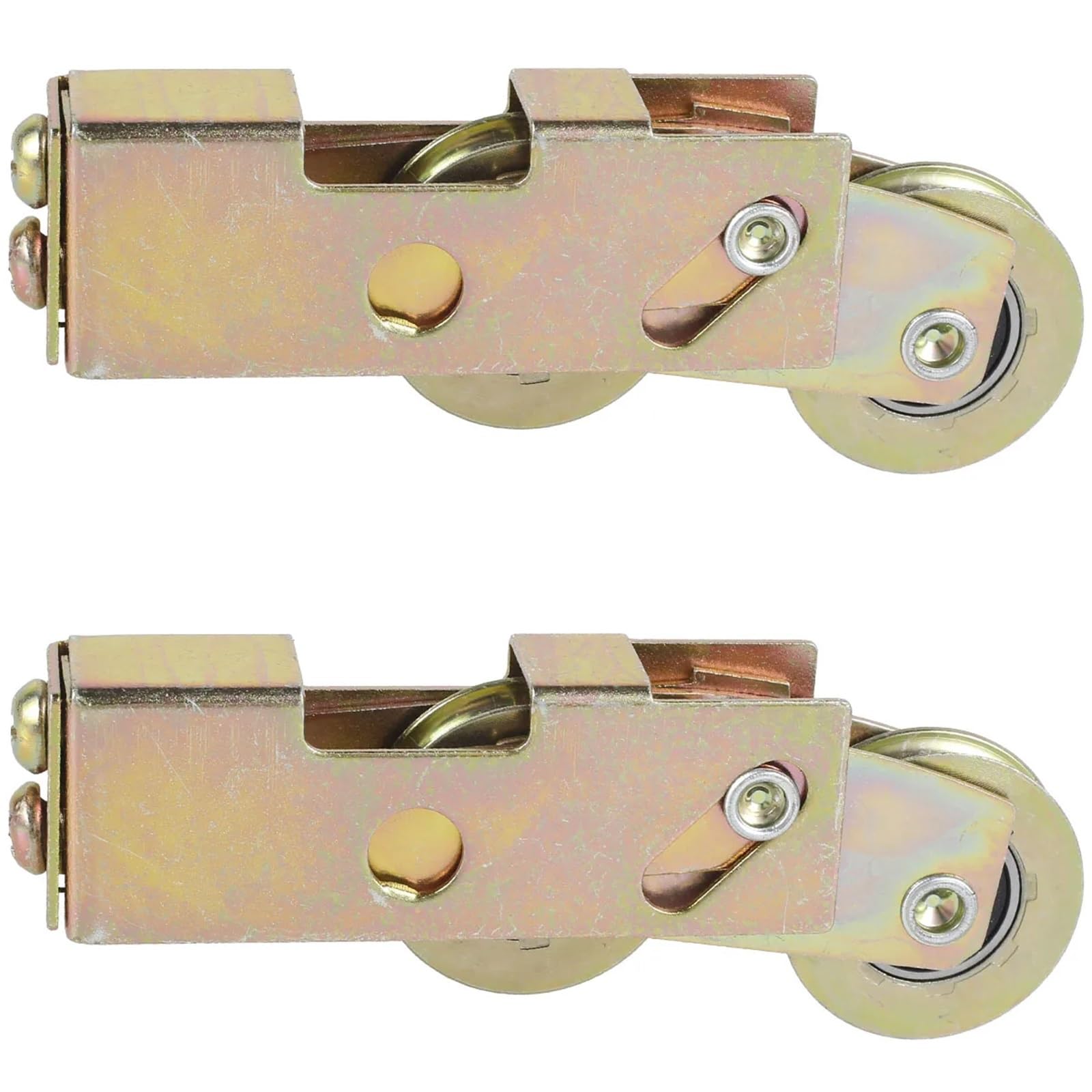 Kit di rulli tandem for porta scorrevole da 4 pezzi Cuscinetto ricambio for rullo for in vetro con cuscinetto a sfera 1-1/4 pollici Per Finestre e Porte