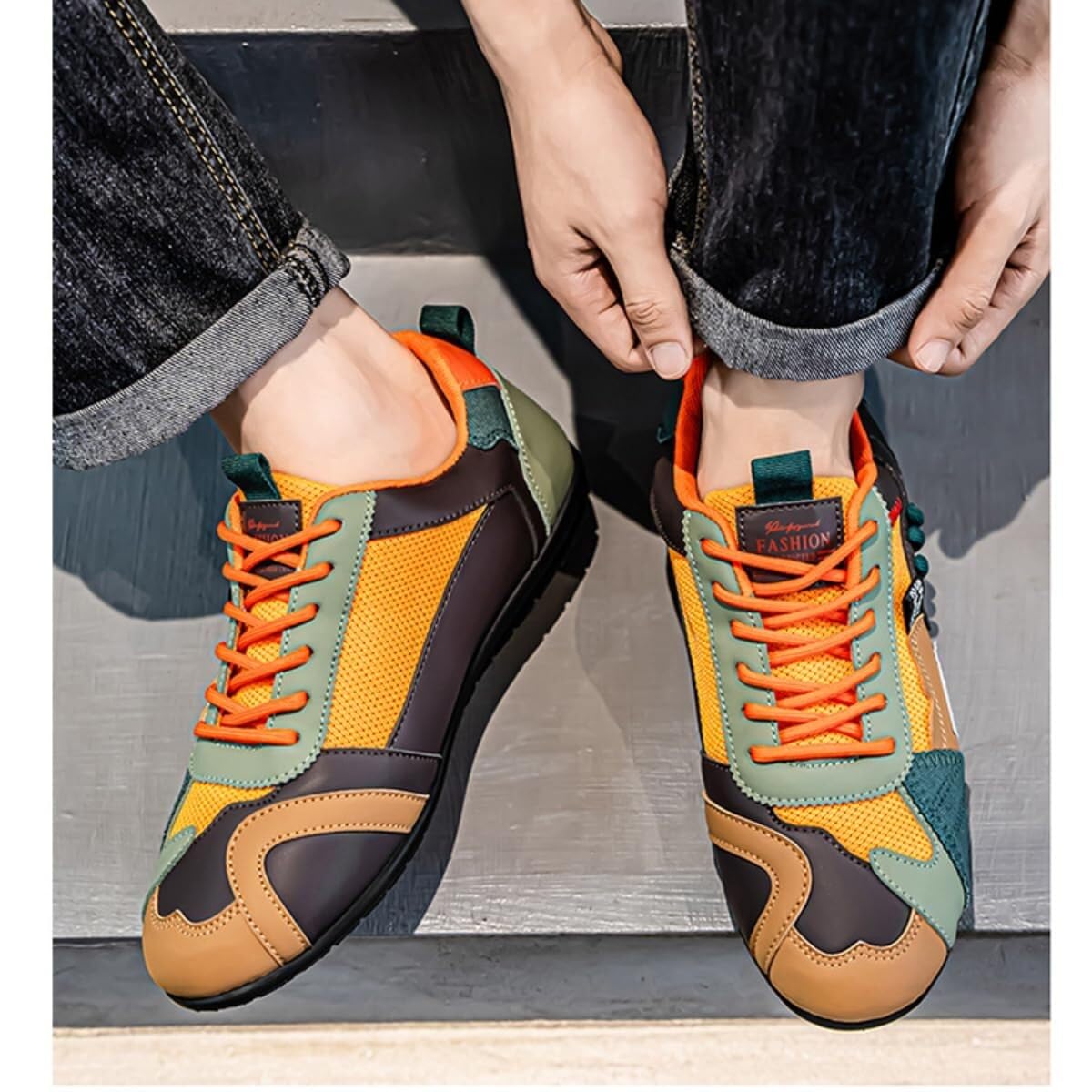 Scarpe Sportive Basse, Traspiranti, Leggere, Resistenti all'Usura, Antiscivolo, da Uomo