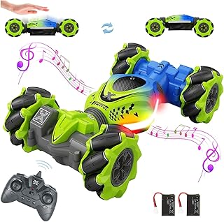 TIOYOTY RC Stunt Car, 2.4Ghz Remote Control Sensor 4WD Offroad Car, High Speed Drift 360Â° Rotating Twist Toy Car with Music Lights, Ages 6-13 Boys Girls Birthday