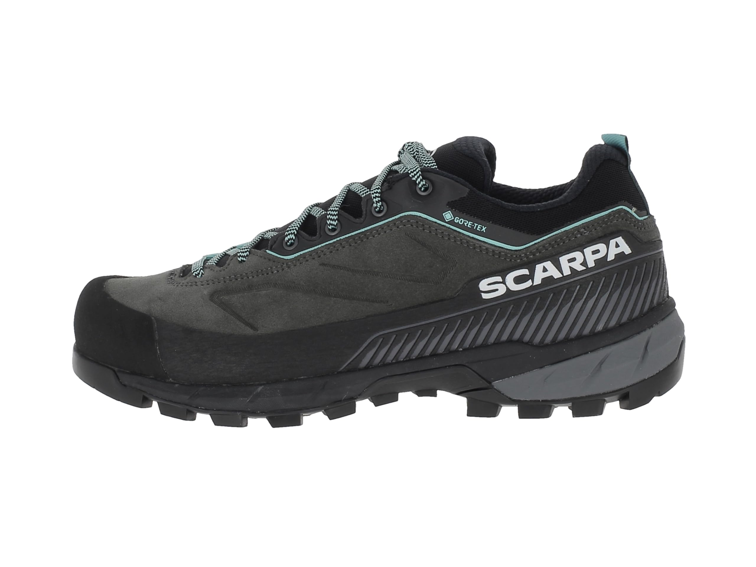 Scarpa Rapid XT GTX WMN wodoszczelne buty wspinaczkowe damskie z zamszowym materiałem wierzchnim i przyczepną podeszwą Vibram | buty trekkingowe