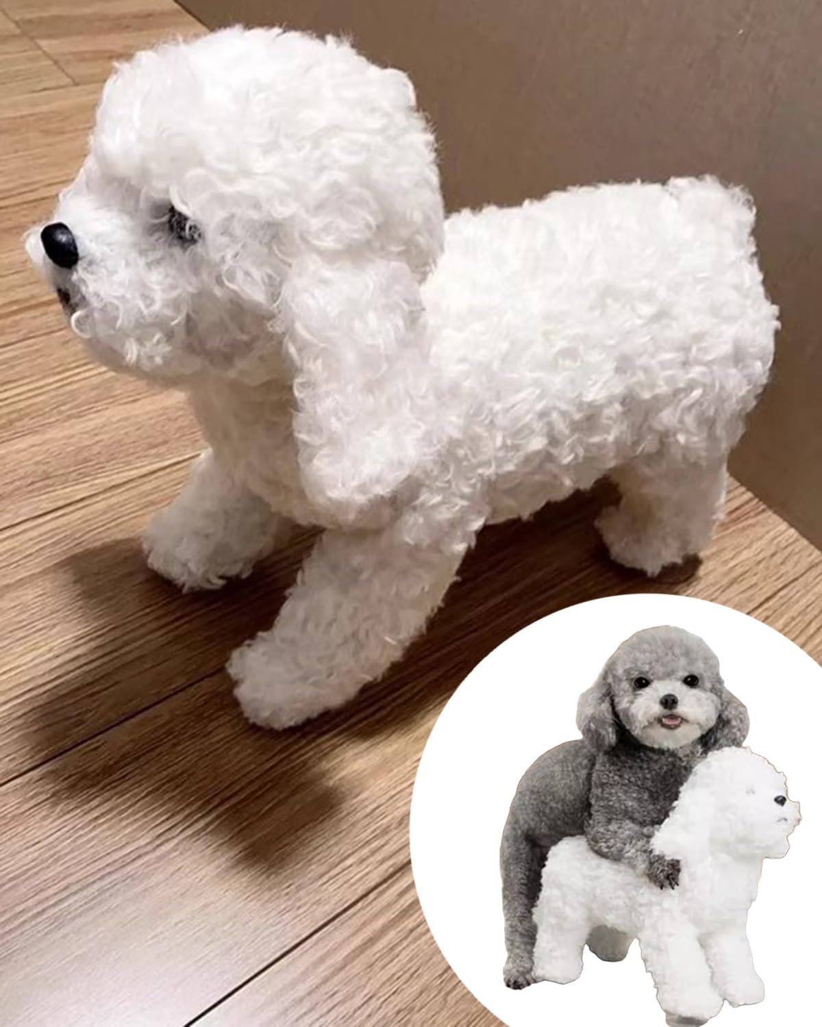 Dog Mating Toy Relief Interactive Vent Dog Toys - Simulated Hair, Hormonal Balance Canine Mating Sleeping Plush Doll, Maltese Humping Pomeranian Partner(Height 21cm/8")