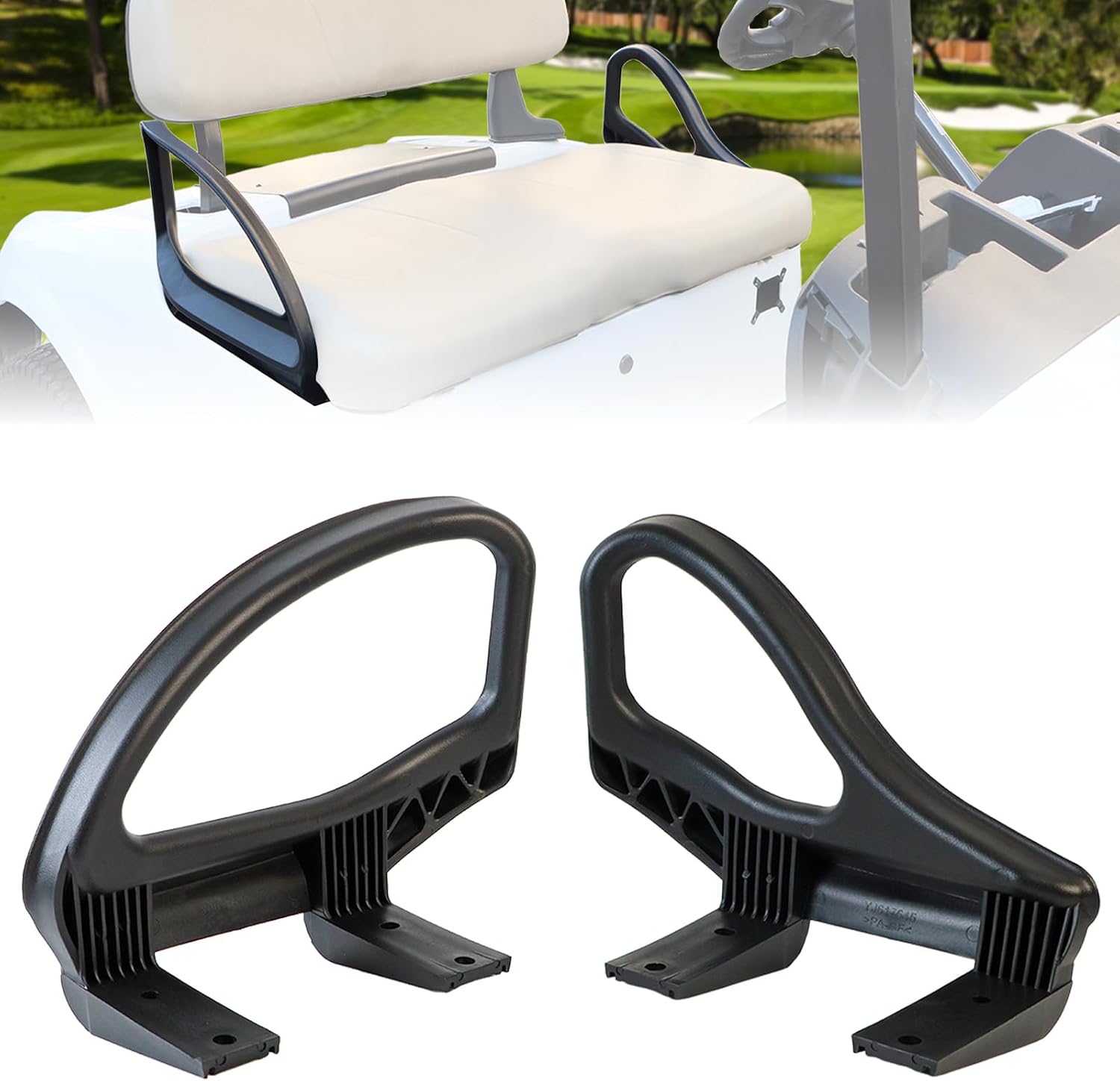 Arm Rest Hip Restraint for EZGO Valor 2025 Golf Cart, Driver and Passenger Side Seat Handle with Mounting Screws Golf Cart Accessories Arm Rests with Mounting Screws