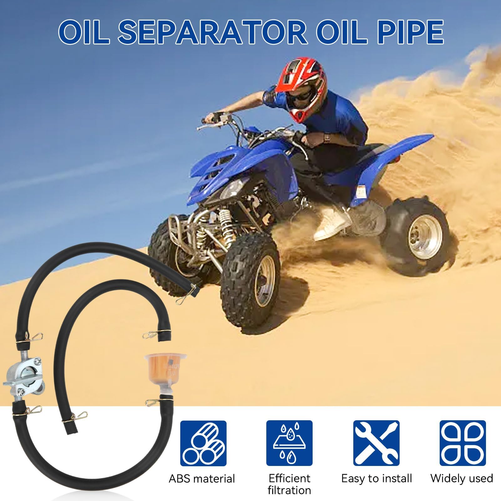 Filtr Petcock W Zbiorniku Paliwa, 6 Mm Wbudowany Kran W Zbiorniku Paliwa Rura Filtracyjna Z Zaworem Odcinającym Przełącznik Petcock Uniwersalne Akcesoria Samochodowe Do Quadów Dirt Bike