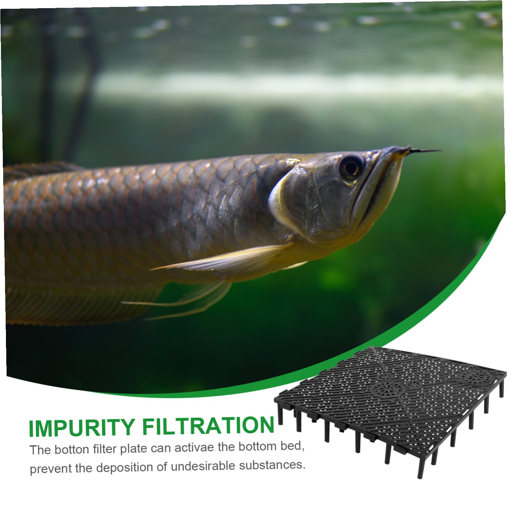 Abaodam 20 Placas de Filtro de Fondo de PVC Negro para Acuario Buena Permeabilidad y Resistencia, Ideales para Peceras Pequeñas y Cría de Peces Grandes