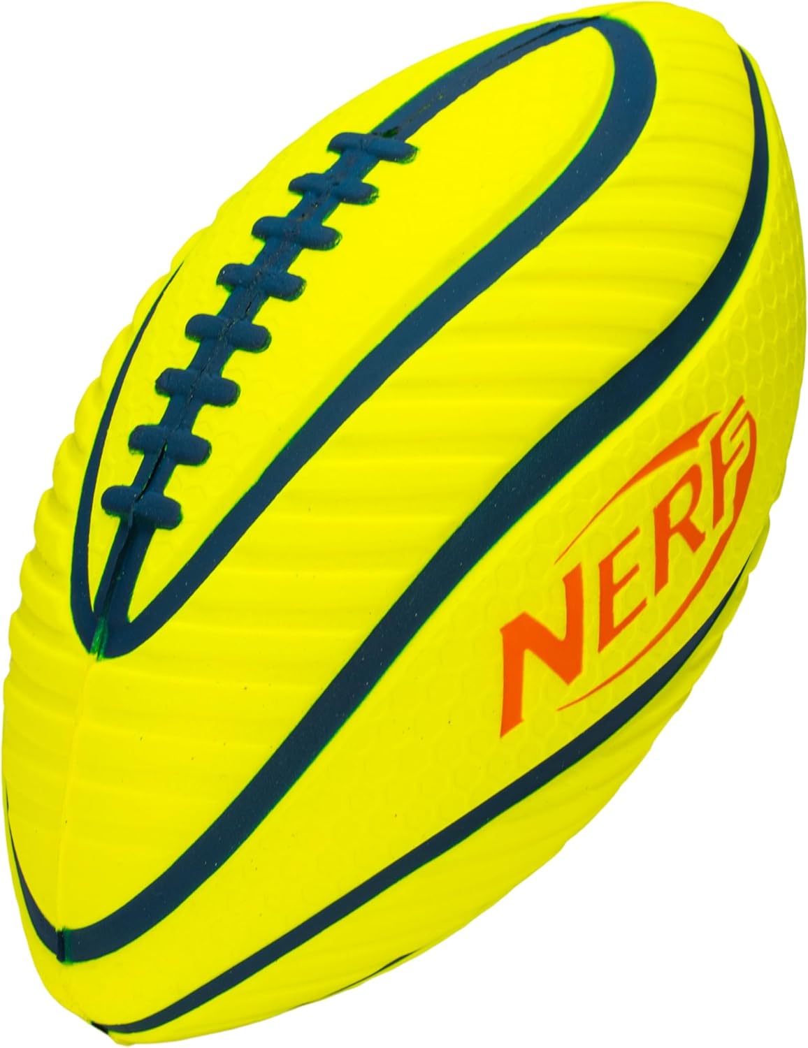 Nerf 10 Player Flag Football Belts + Ball Set - Youth Flags + Junior Foam Football for Kids - Full Kit for 5 v 5 Games - Includes (10) Belts + 1 Foam Ball