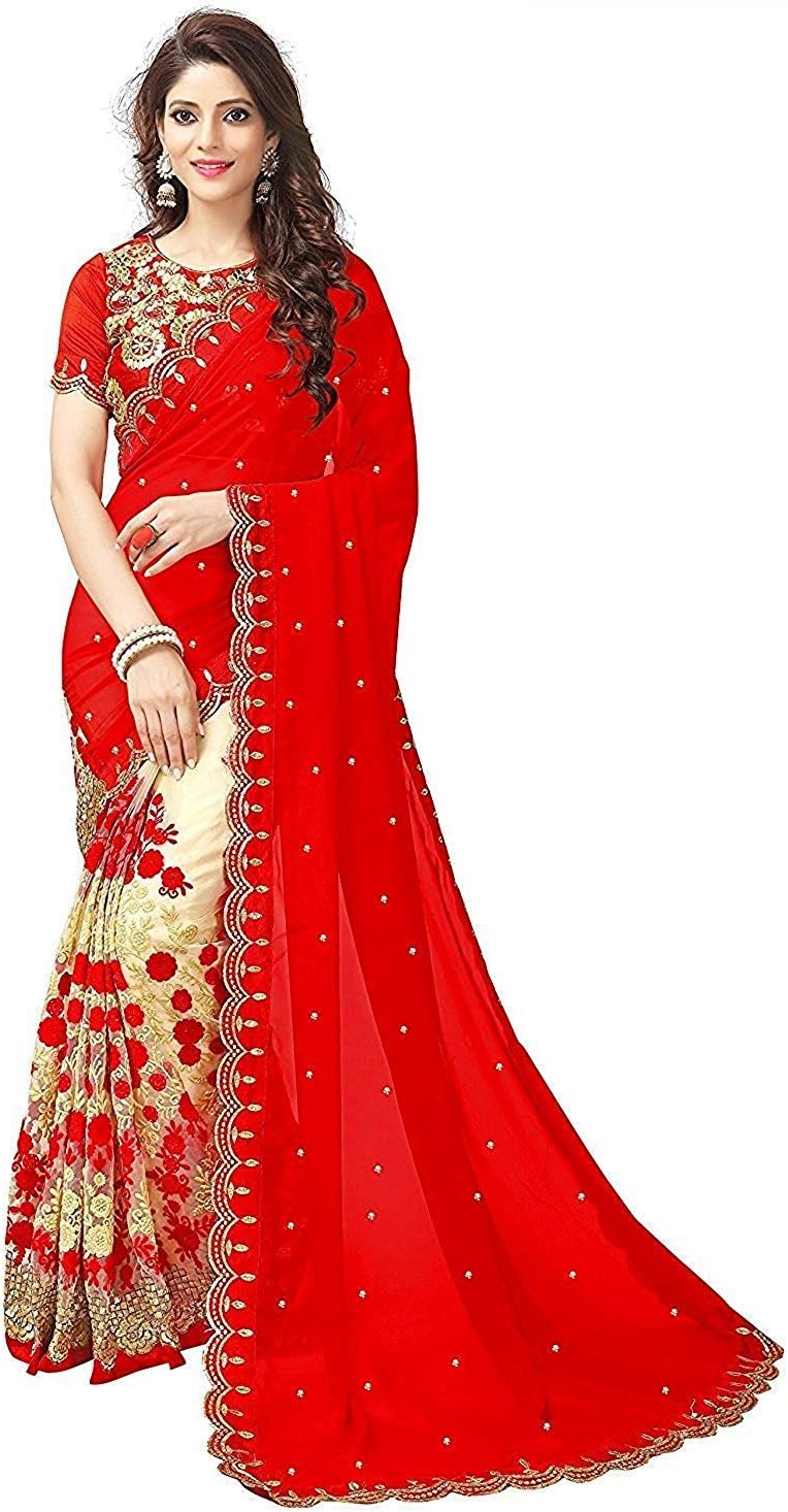 Navabi Export Women's Kanchipuram Velvet Saree With Blouse Piece