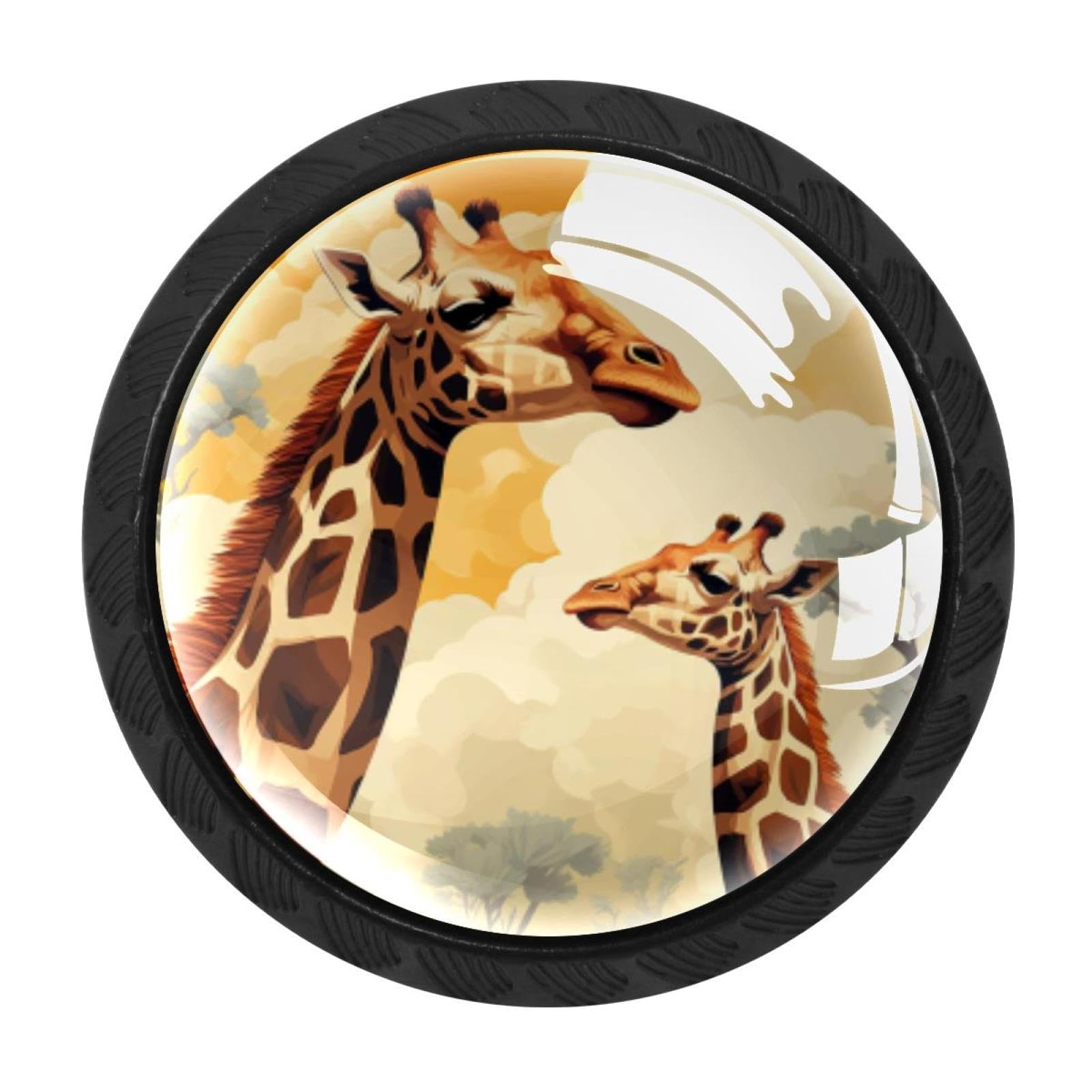Chenzzzz Multicolored 05 4 Pieces Dresser Knobs Deer Drawer Knobs Cabinet Knobs Pull Handles For Home Kitchen Office