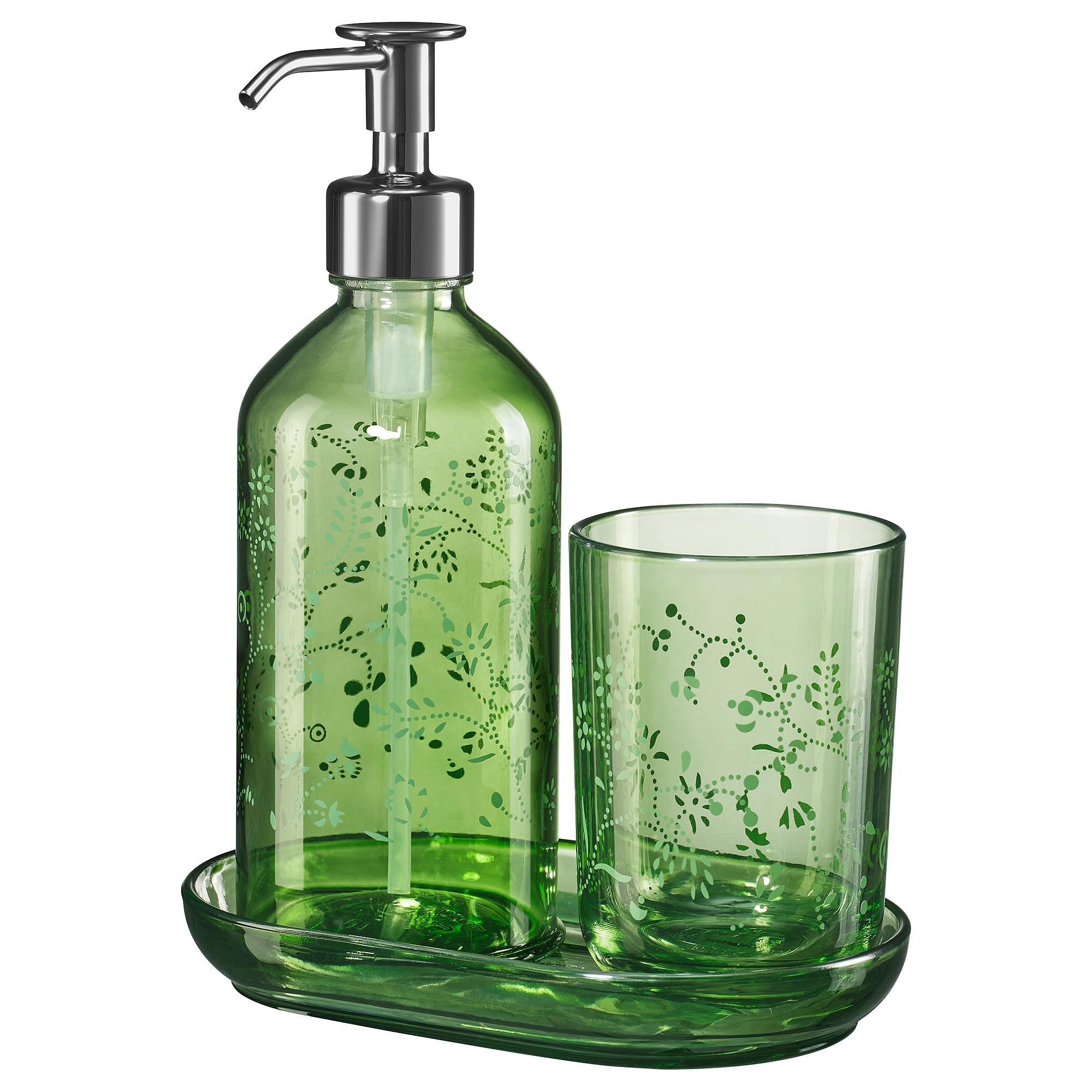 GROSSJÖN ensemble de salle de bain design épuré vert minéral