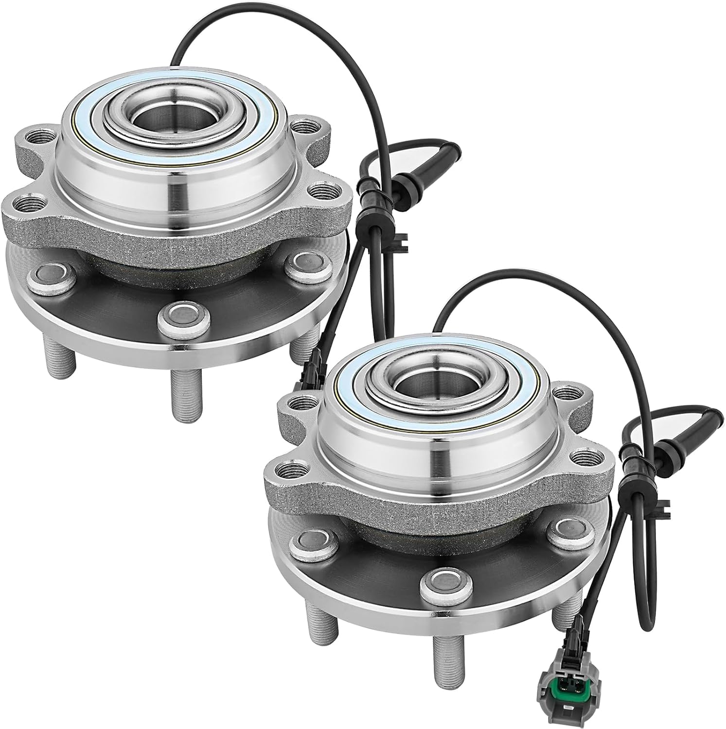 JLEO 515065 (Pair) Front 4x4 Wheel Bearing and Hub Assemblies Replacement for 2009-2012 Suzuki Equator,for Nissan Pathfinder/Xterra/Frontier 2005-2019 Wheel Hub Bearings