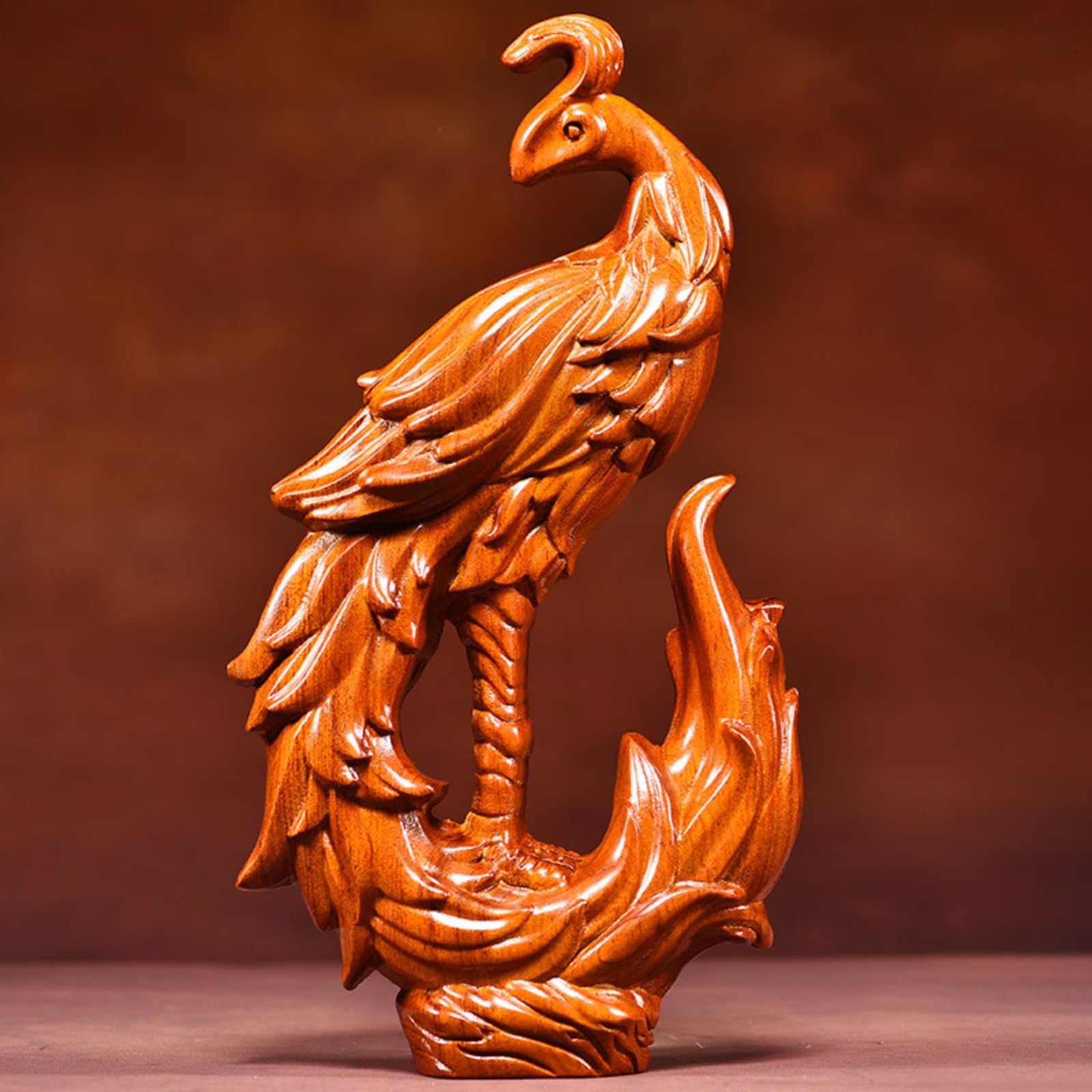Aottsd Fortune Tree Statue Resin Office Business Prosperity Desktop Decor 26Cm