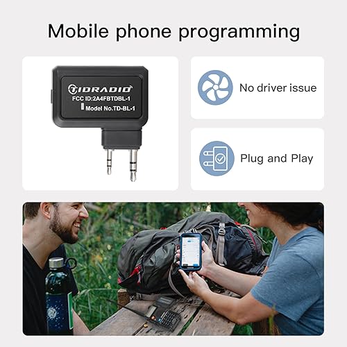 Miniatura 3 de TIDRADIO Adaptador de programador inalámbrico de radio Jamón APP y programa de PC para Baofeng UV-5R y varios modelos sin problemas de controlador