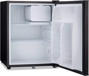 Subcold Eco75 Mini Fridge Black | Table-Top Model | Counter-Top Fridge | Solid Door with Chiller Box | Lock & Key | Energy Efficient (74L, Black) [Energy Class E]