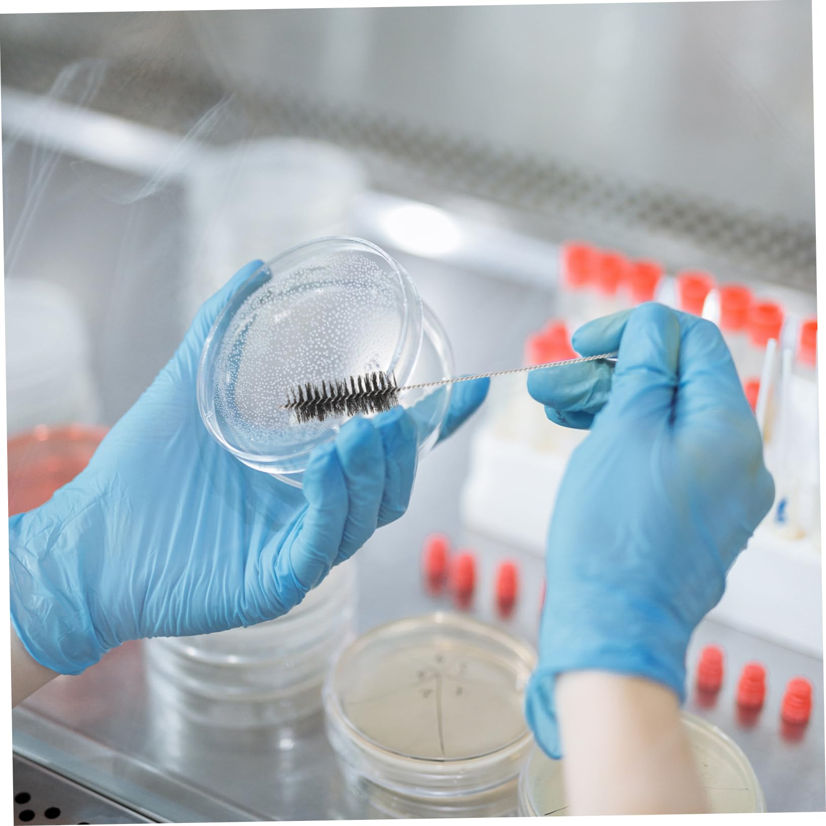 MUSISALY 5pcs Tattoo Equipment Cleaning Tools Bottle Scrub Brush Bottle Cleaner Brush Gel Test Tube Brushes for Cleaning Narrow Bottle Brush Scrubbing Tube Cleaning Brush Clear Kit Nylon