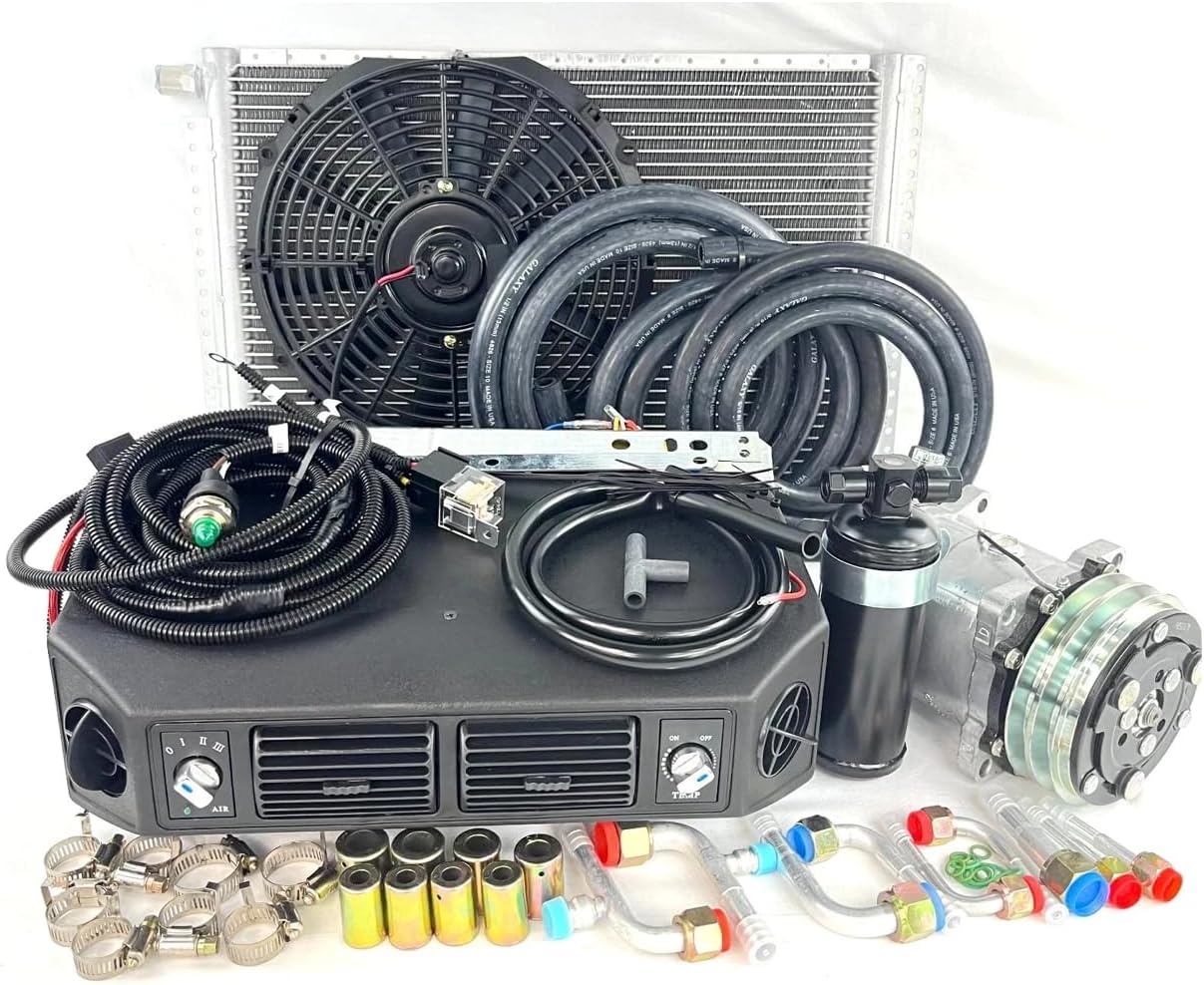A/C KIT UNIVERSAL UNDERDASH EVAPORATOR 404-100 NEW 12V WITH ELECTRICAL HARNESS
