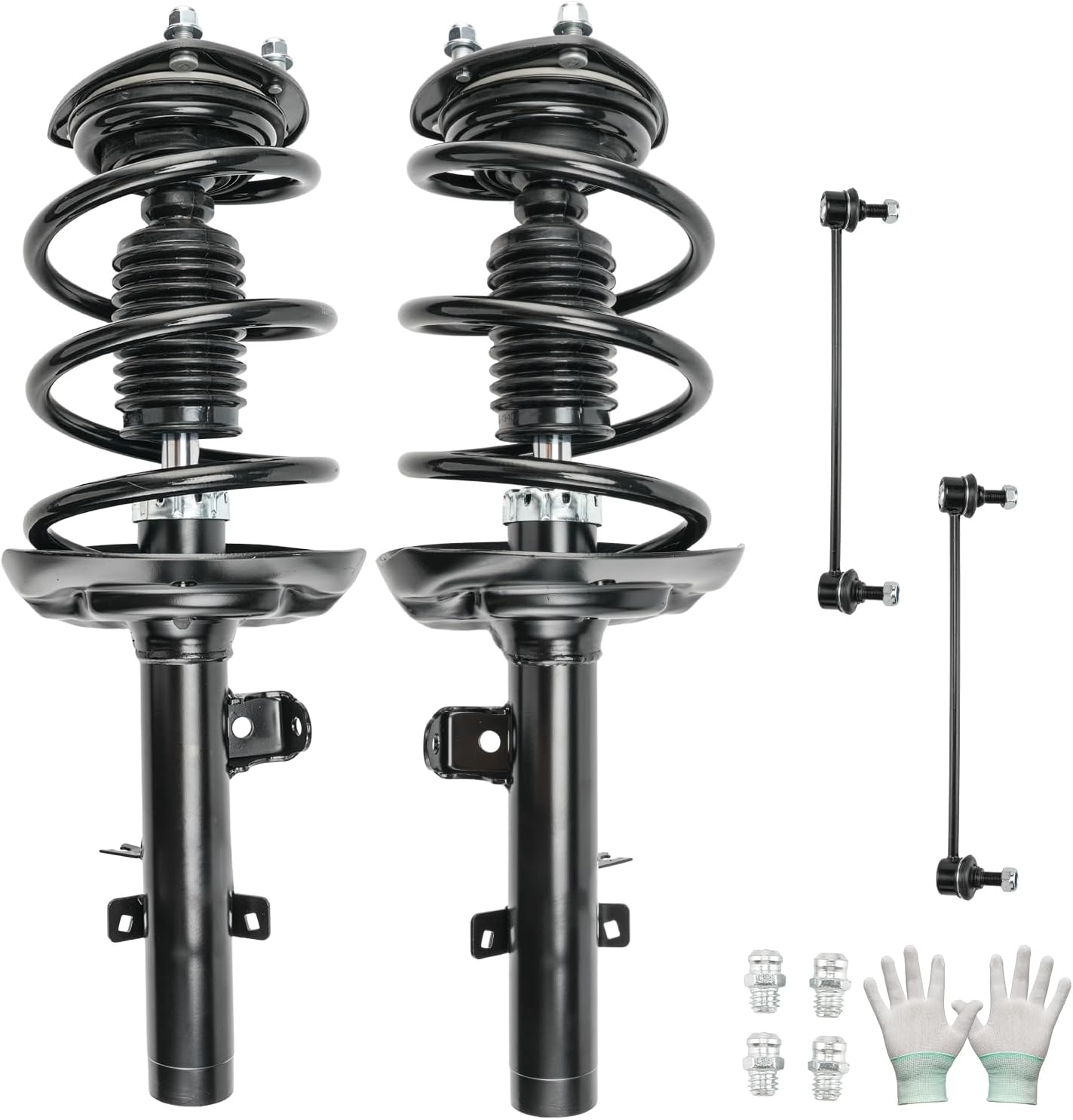 KAX Front Complete Strut & Coil Spring Assembly Sway Bar Link Stabilizer for 2013-2017 Honda Accord, Replaces OE#: 172971/172970 K750650/K750651