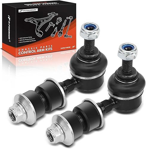 Miniatura 1 de A-Premium Enlaces de barra estabilizadora delantera o trasera, compatible con Mitsubishi Eclipse 91-94, 3000GT 91-99, Dodge Stealth 91-96, Suzuki