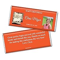 Vista 12 de Recuerdos de fiesta de cumpleaños con fotos personalizadas para adultos (paquete de 25) – Todas las edades – Dorado