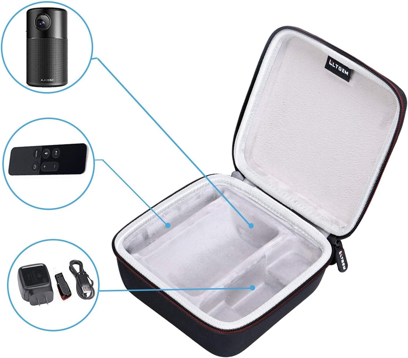 LTGEM Case for Nebula Capsule Smart Mini Projector (Only Sale Case)