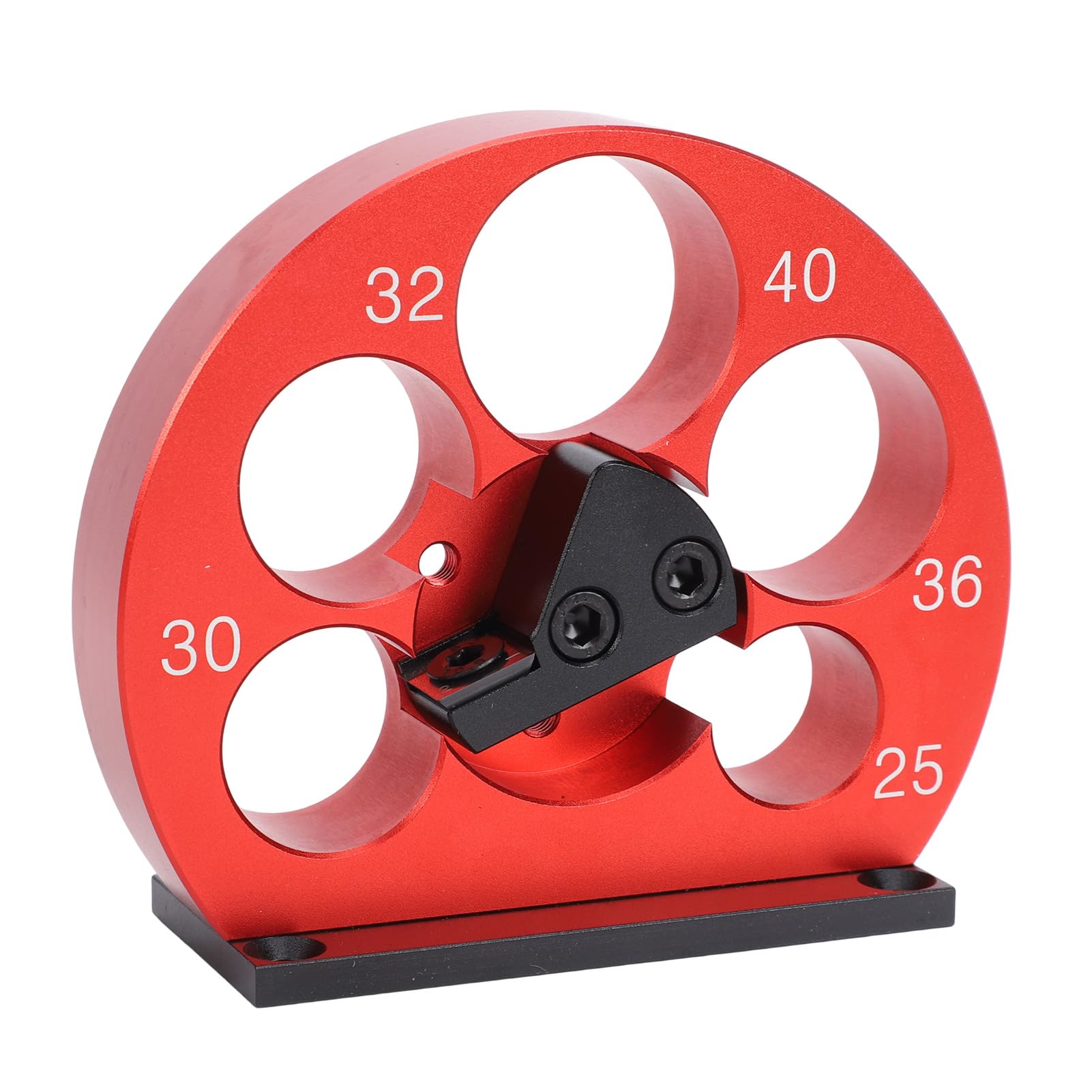 Kit Maschiatore per Legno con Lama in Carburo, Trapano per Tasselli, Foro | Lega di alluminio, 5 dimensioni precise dei fori, compatibile con trapani standard, design portatile